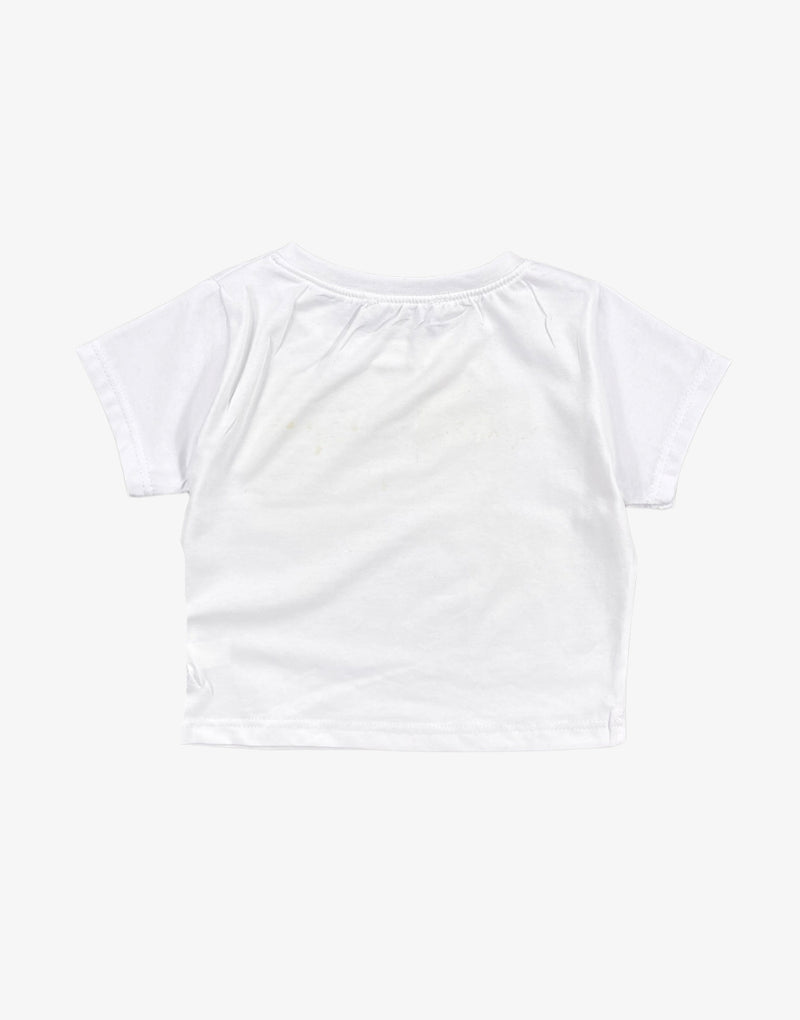 90s Babe Women's Crop White T-Shirt - STREETMODE™