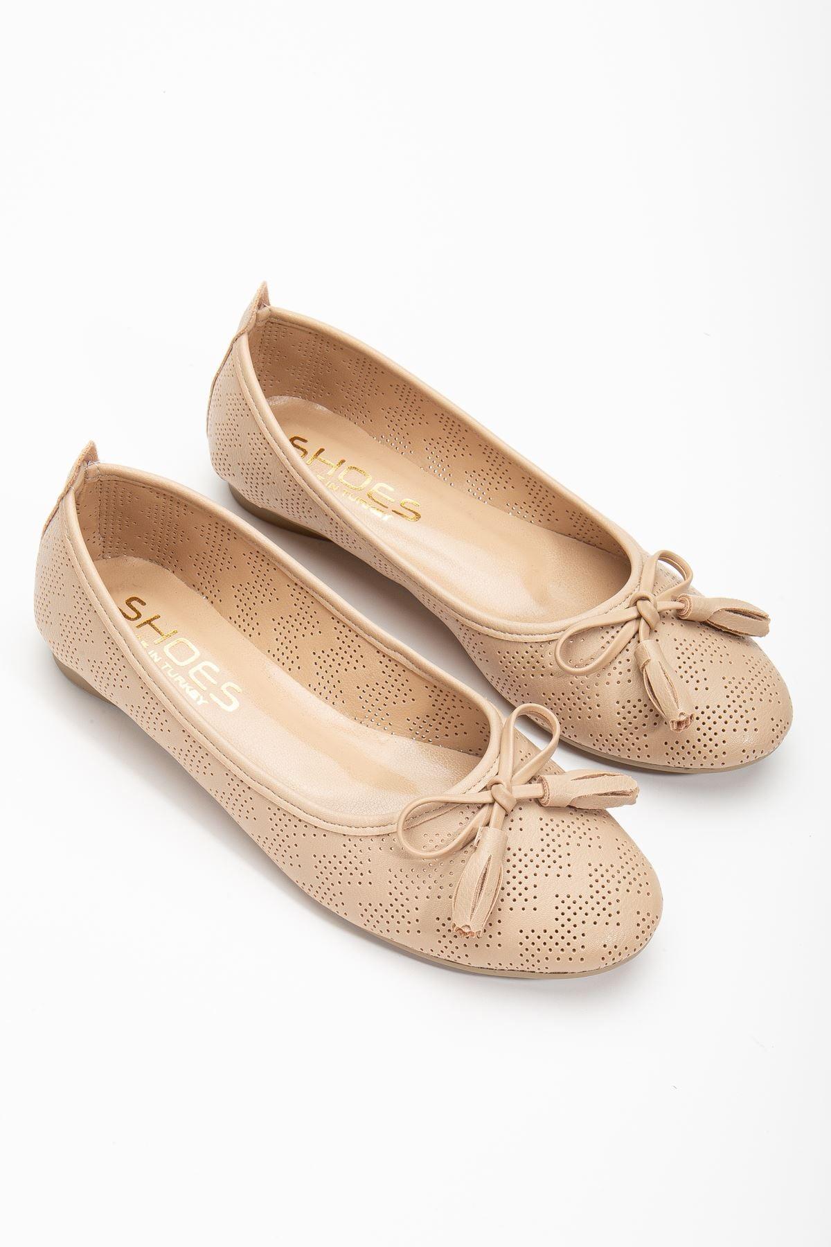 Axelle Nude Skin Women's Ballerinas - STREETMODE™