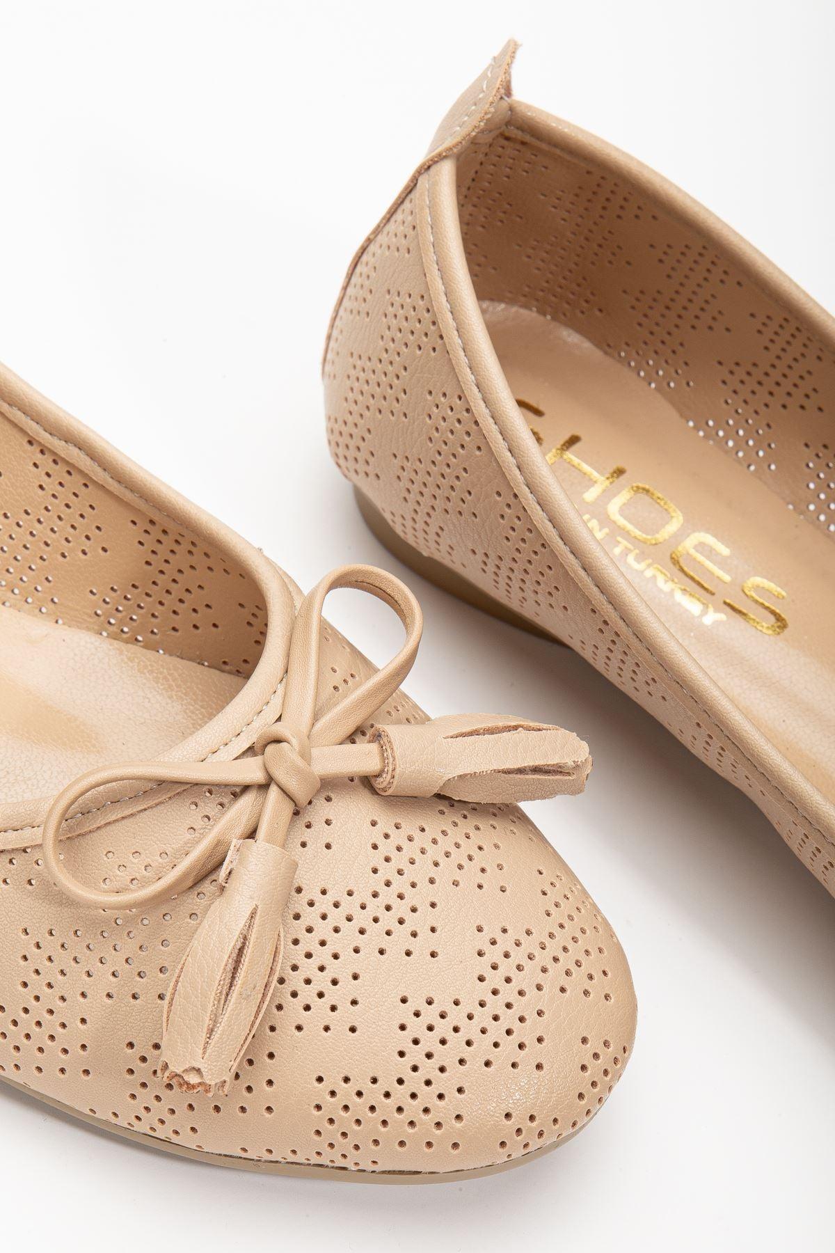 Axelle Nude Skin Women's Ballerinas - STREETMODE™