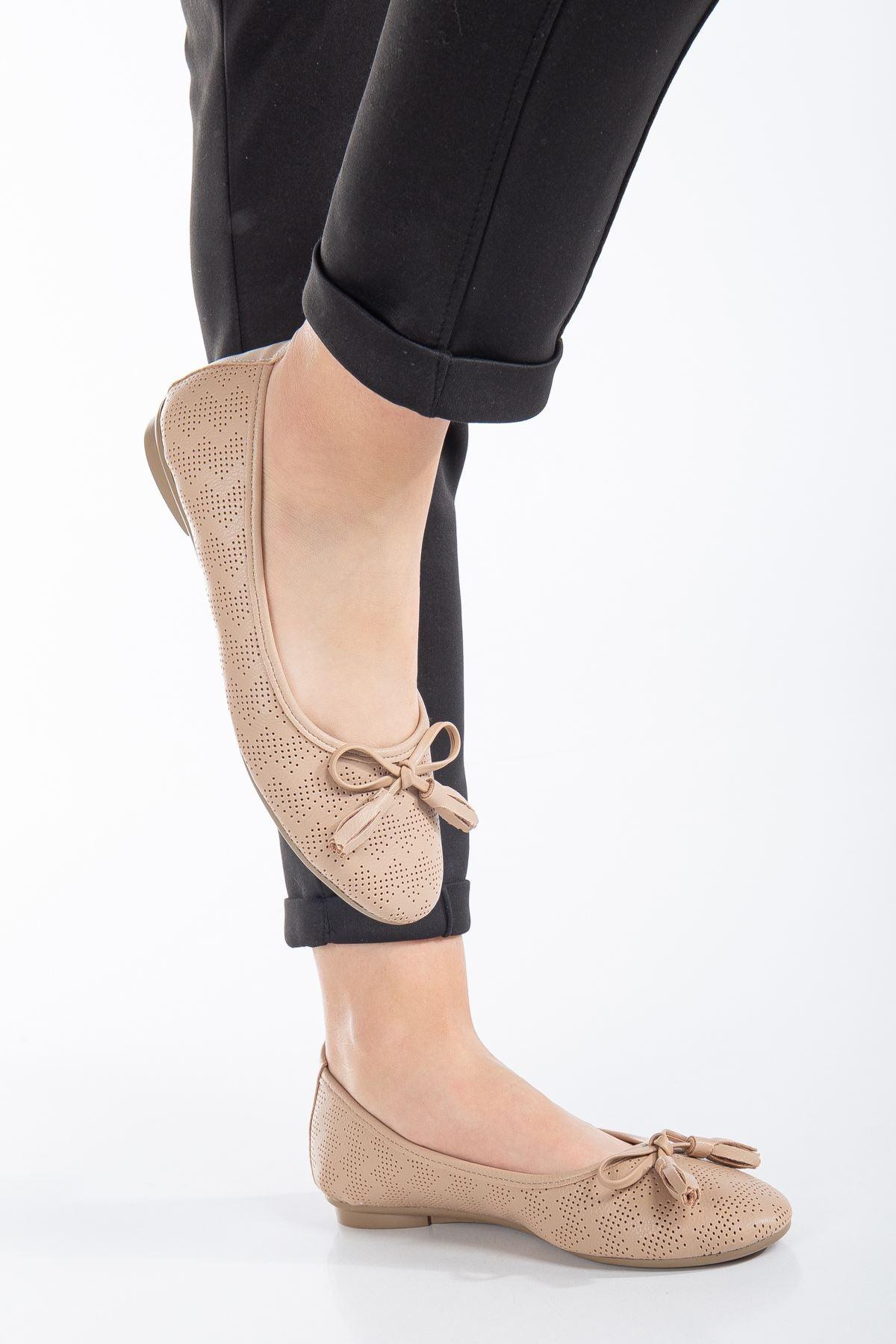 Axelle Nude Skin Women's Ballerinas - STREETMODE™