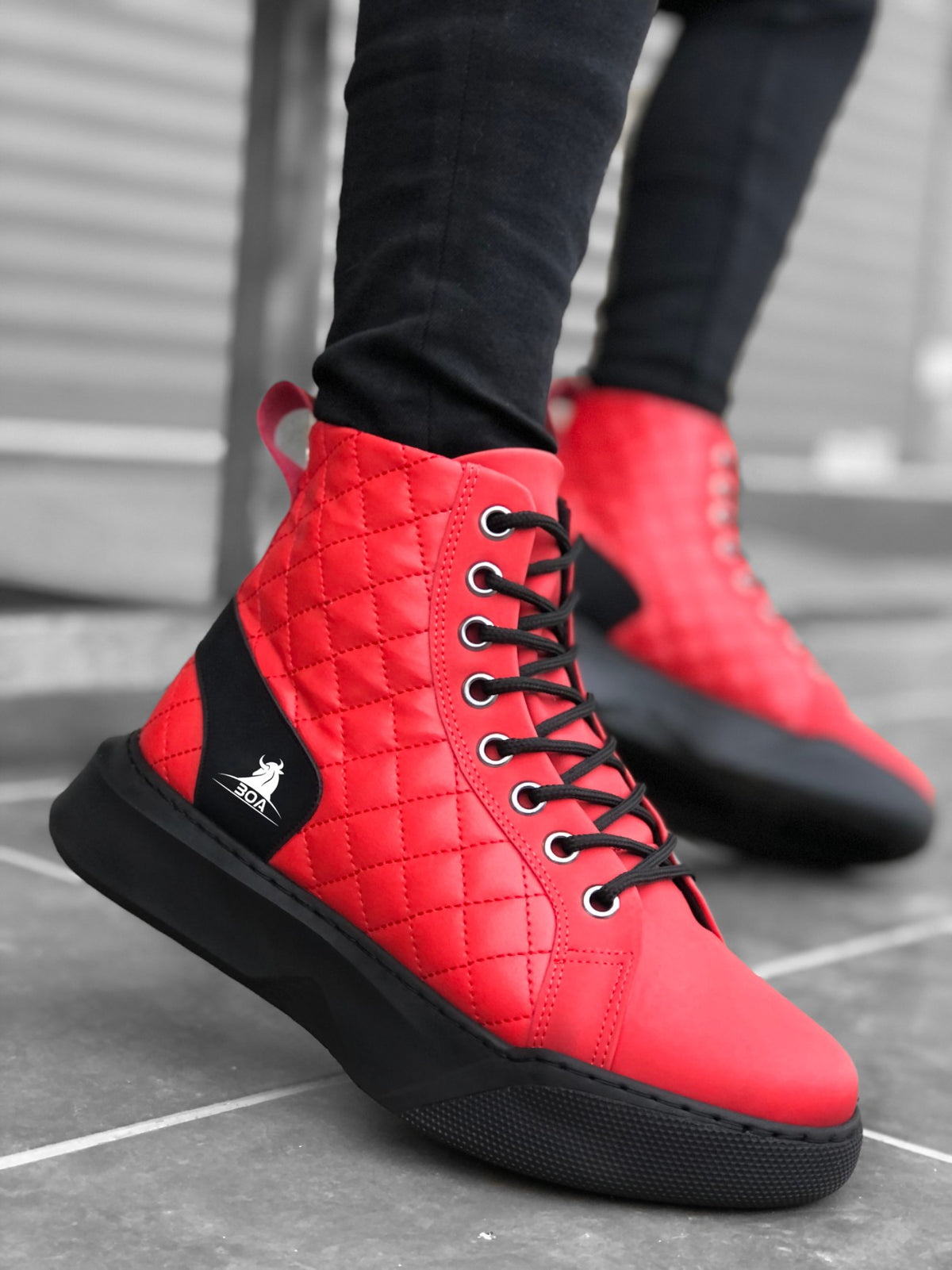 BA0159 Lace-Up Men's High Sole Sneaker Sport Boots - STREETMODE™ DE