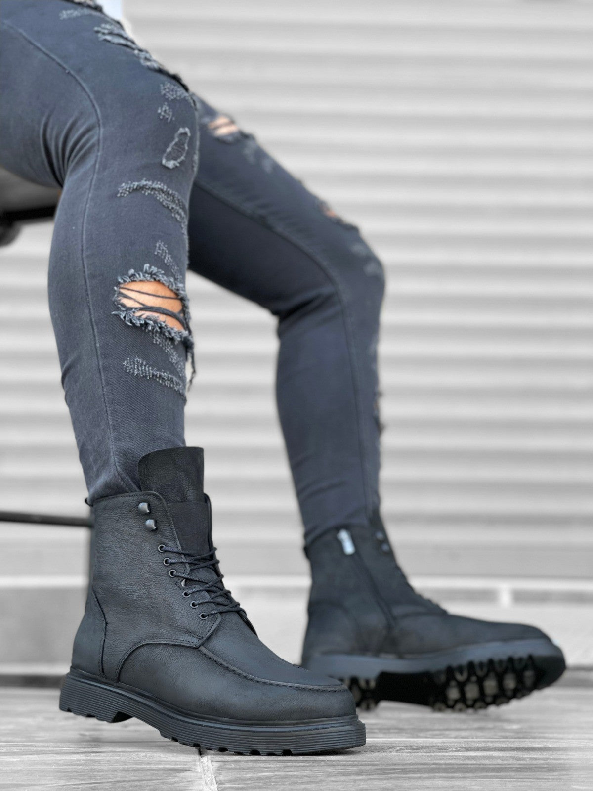 BA0212 Black Men's Boots - STREETMODE™