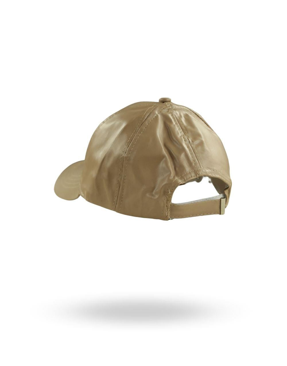 Basic Leather Covered Street Style Hat Bronze - STREETMODE™