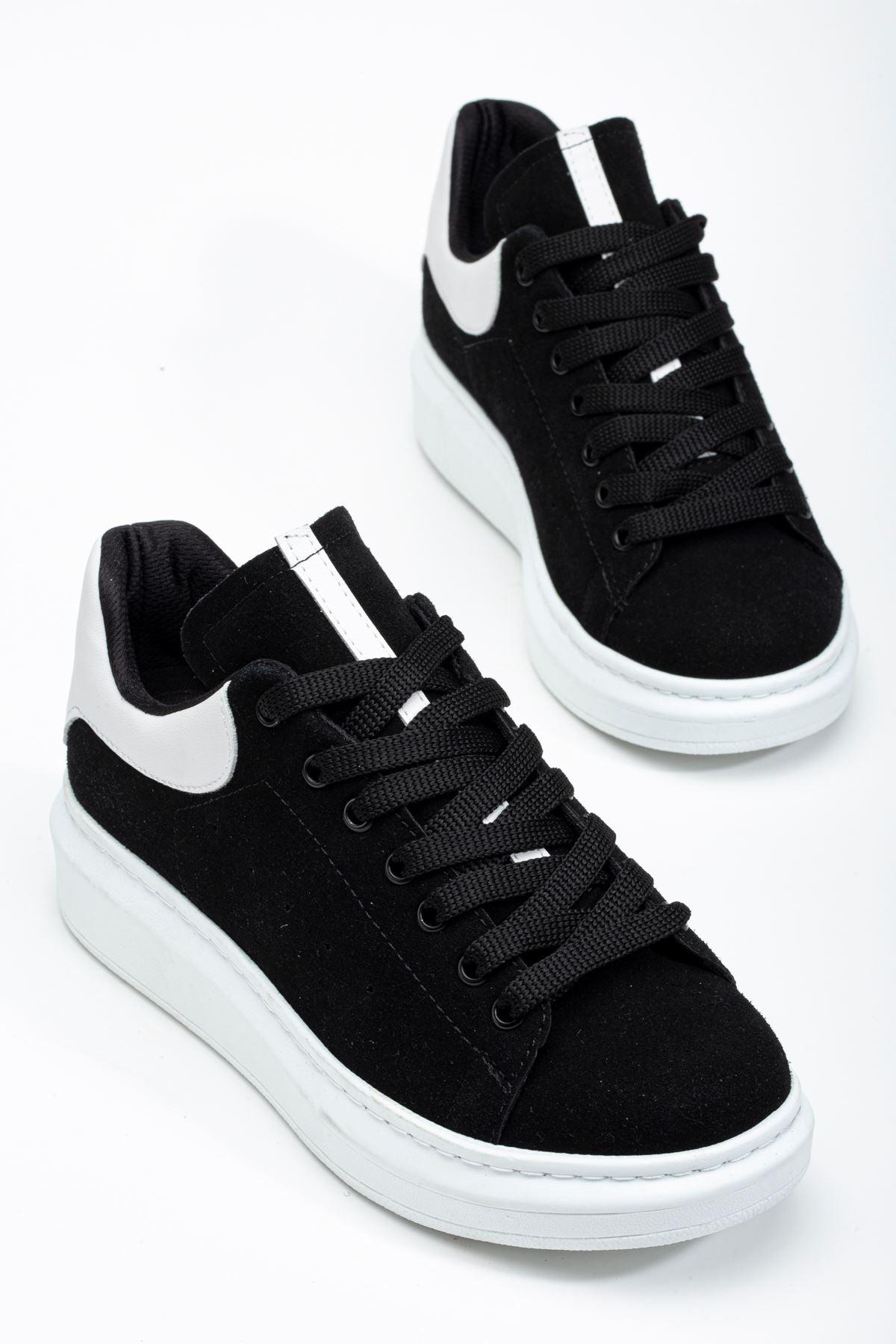 Black - White Women's Sneaker Casual Shoes - STREETMODE™