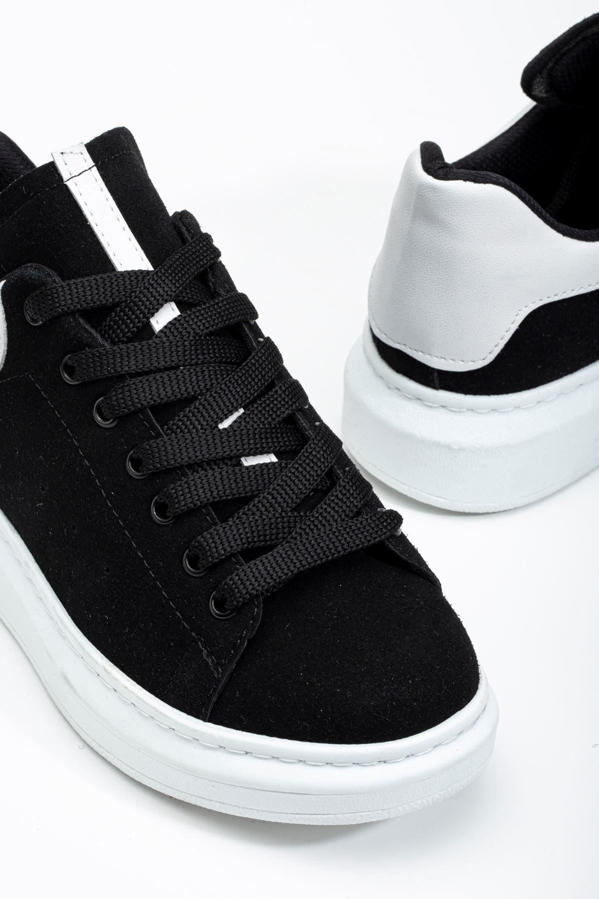 Black - White Women's Sneaker Casual Shoes - STREETMODE™