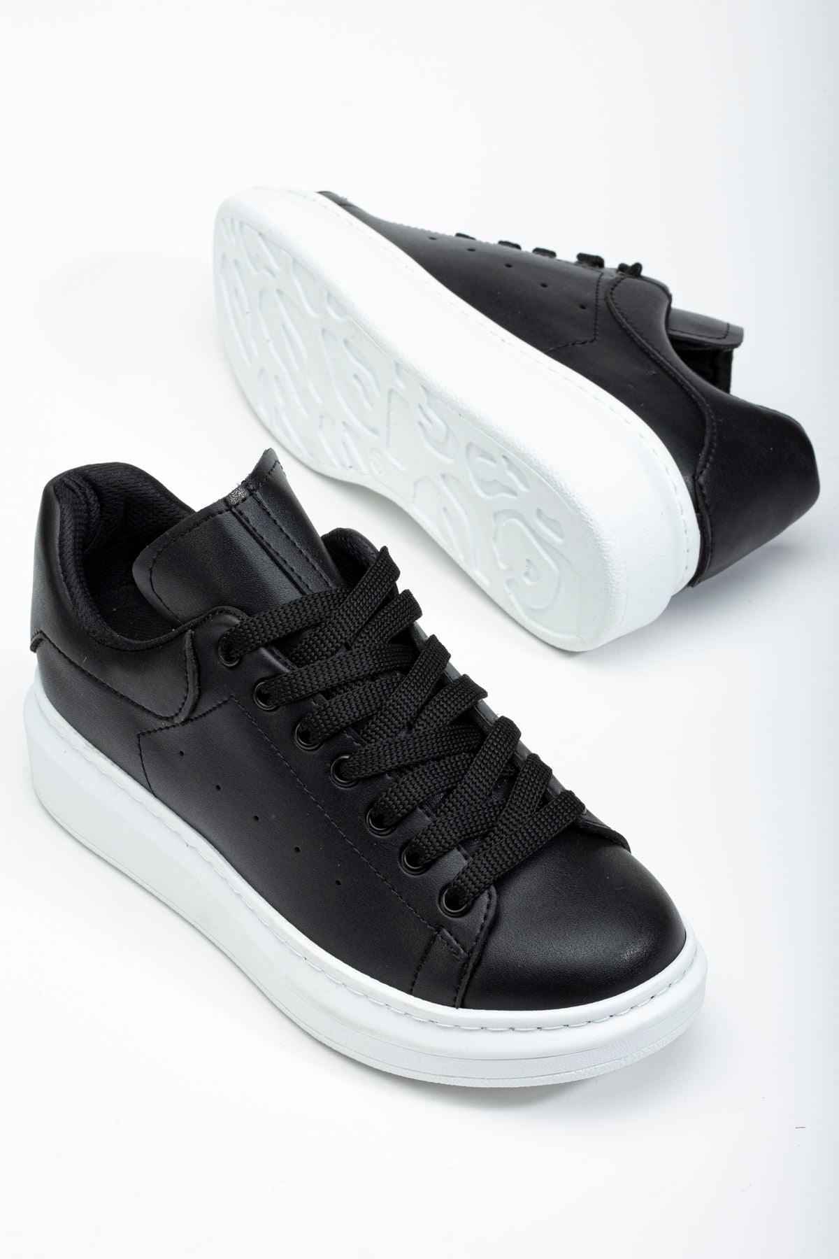 Black Women's Sneakers Casual Shoes - STREETMODE™