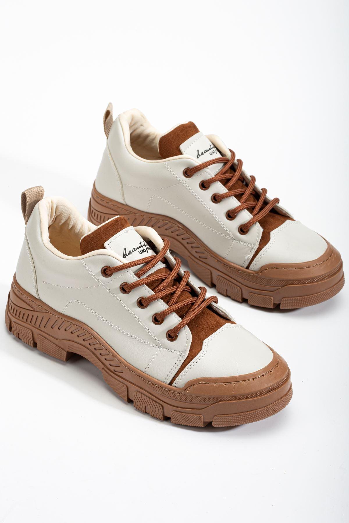 Brown Women's Sneakers Casual Shoes - STREETMODE™