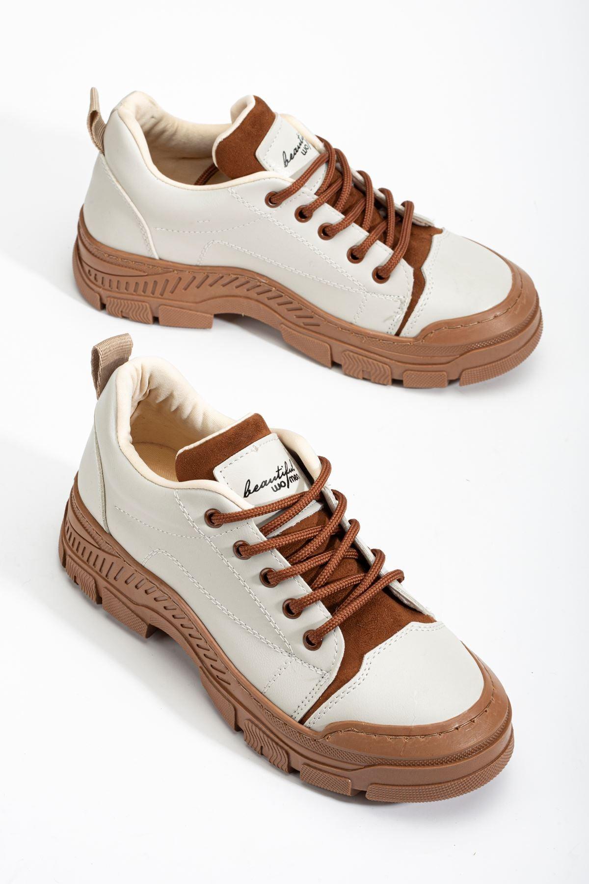 Brown Women's Sneakers Casual Shoes - STREETMODE™