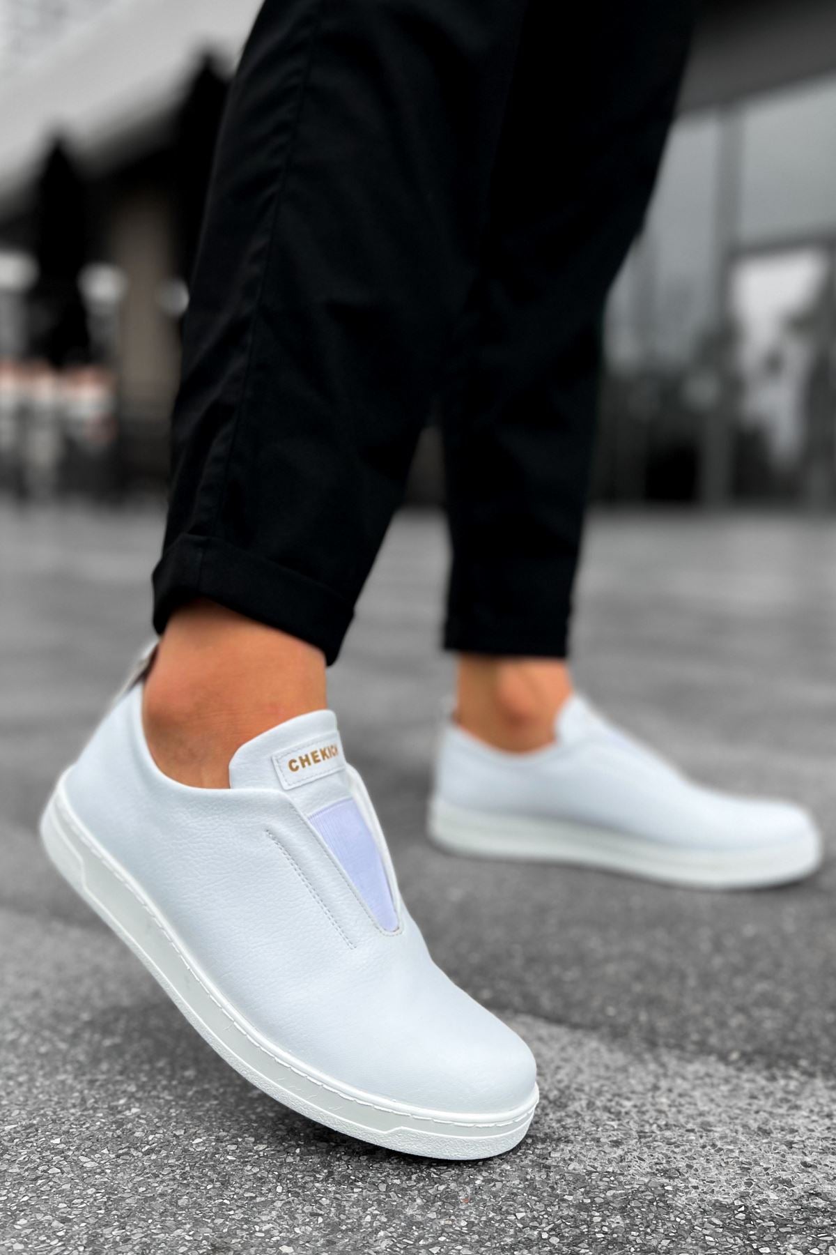CH 195 men's sneakers shoes WHITE - STREETMODE™