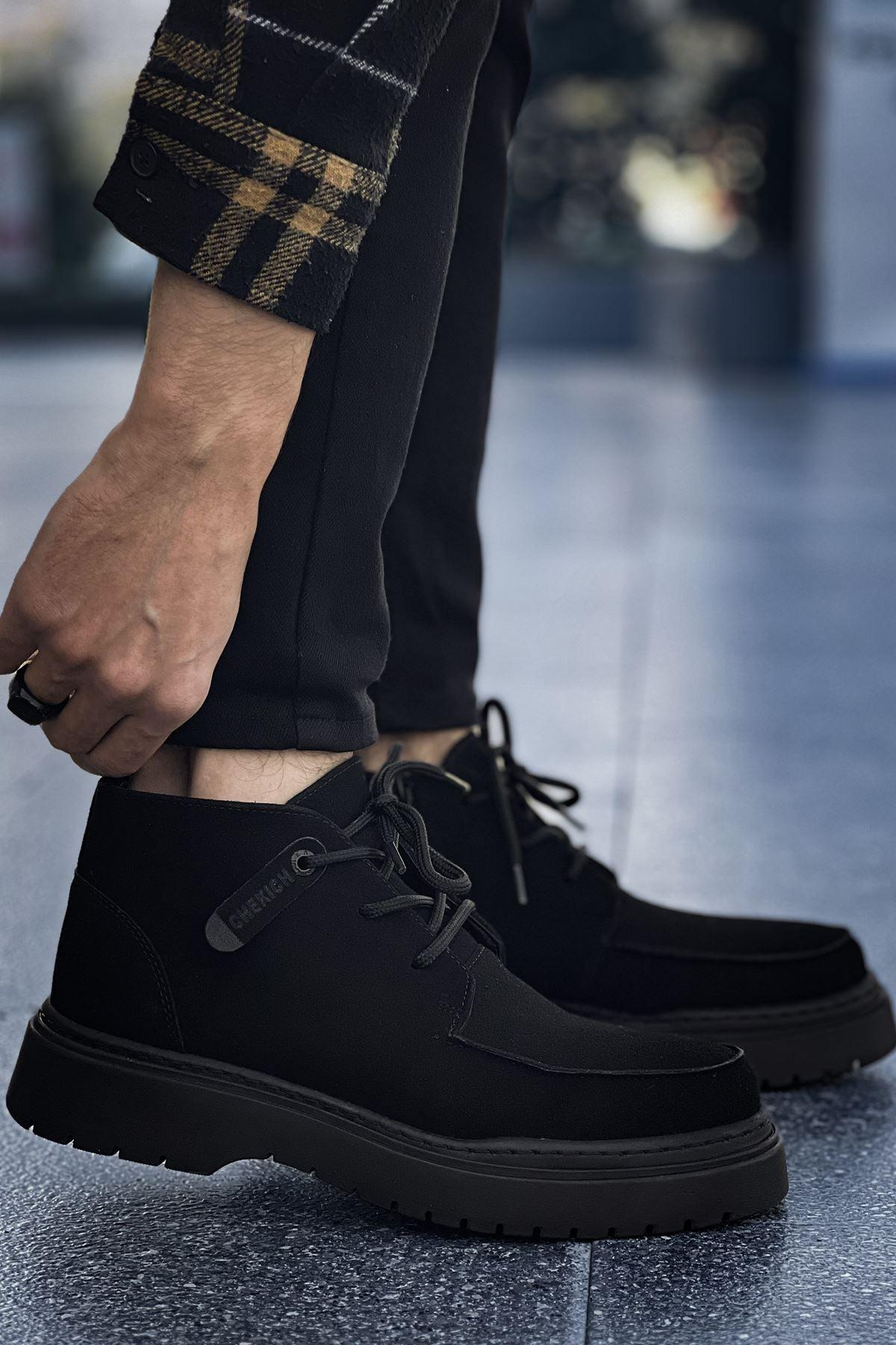 CH 213 Men's Boots BLACK Suede - STREETMODE™