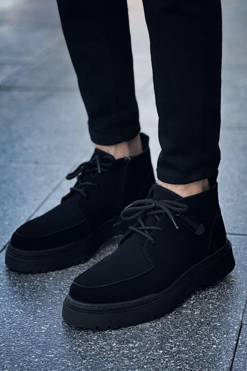 CH 213 Men's Boots BLACK Suede - STREETMODE™