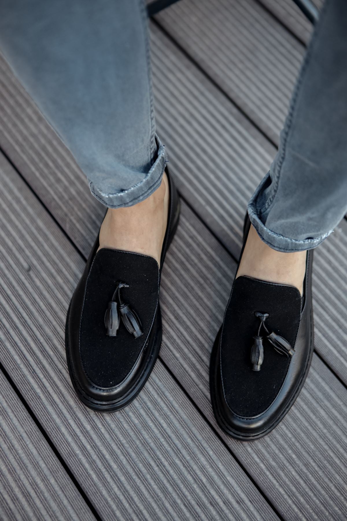 CH002 Men's Full Black Corcik Classic Shoes - STREETMODE™