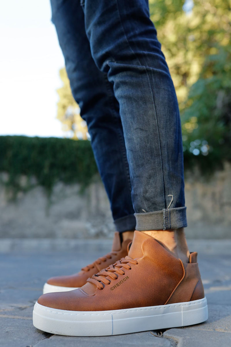 CH003 Men's Brown Casual Sneaker Sports Boots - STREETMODE™