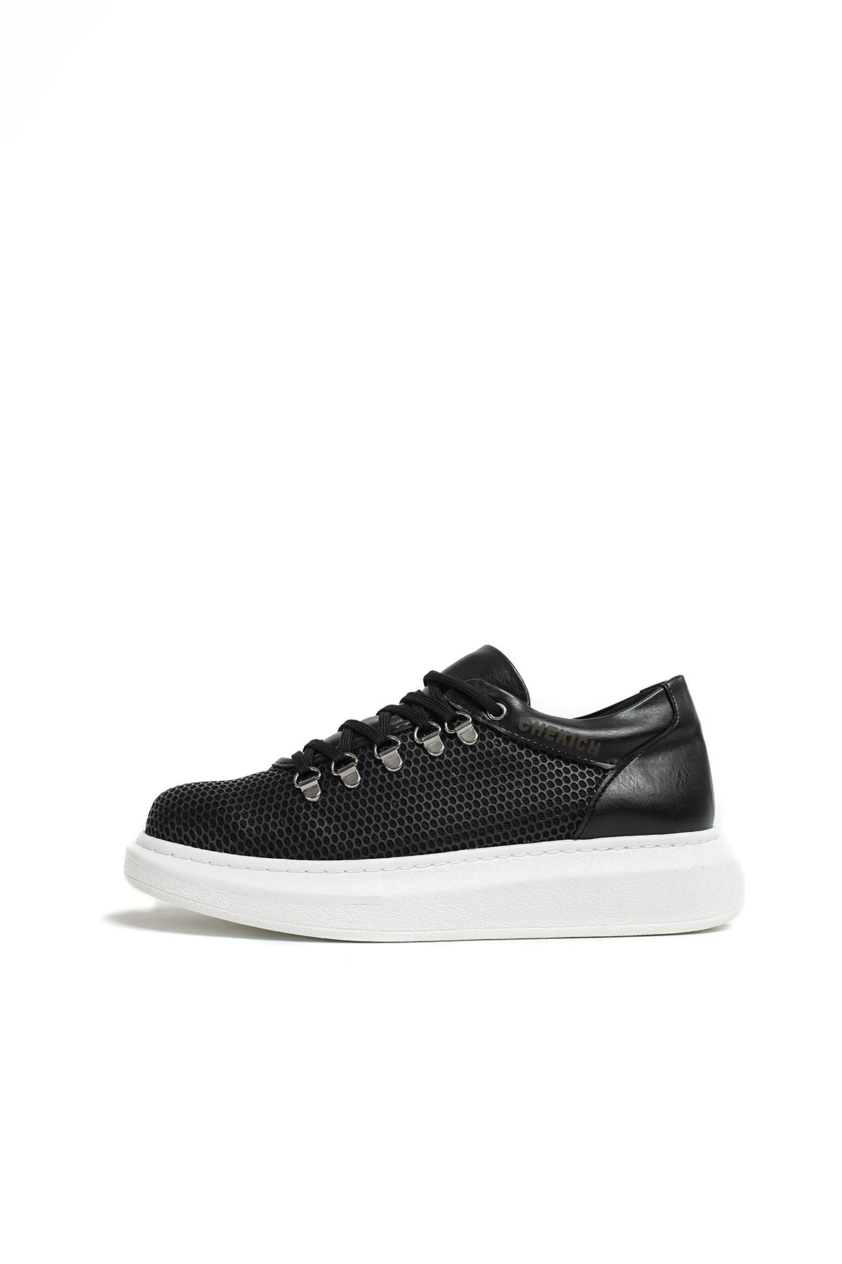 CH021 Men's Unisex Black-White Sole Honeycomb Processing Casual Sneaker Sports Shoes - STREETMODE™
