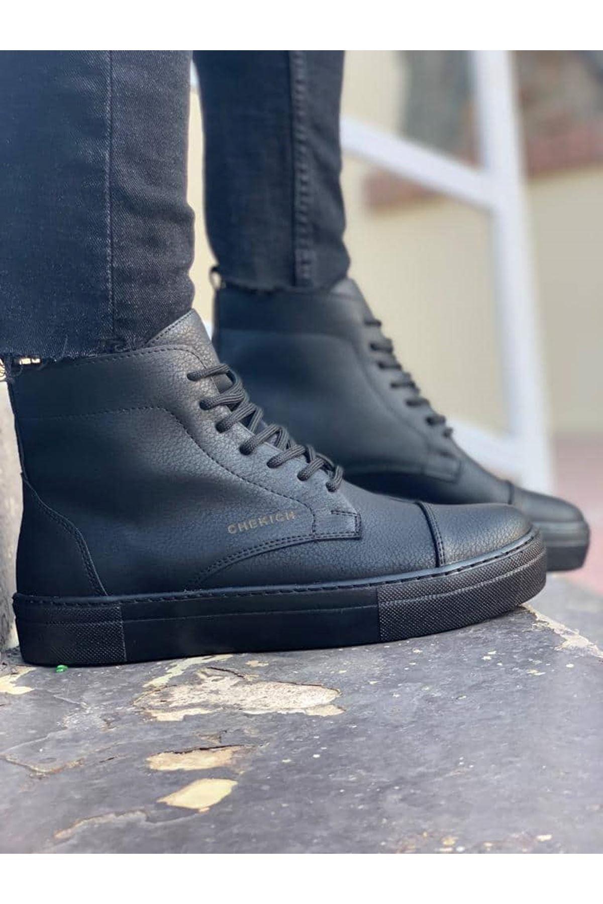 CH029 CST Vulcanized Lace Up Men's Boots BLACK - STREETMODE™