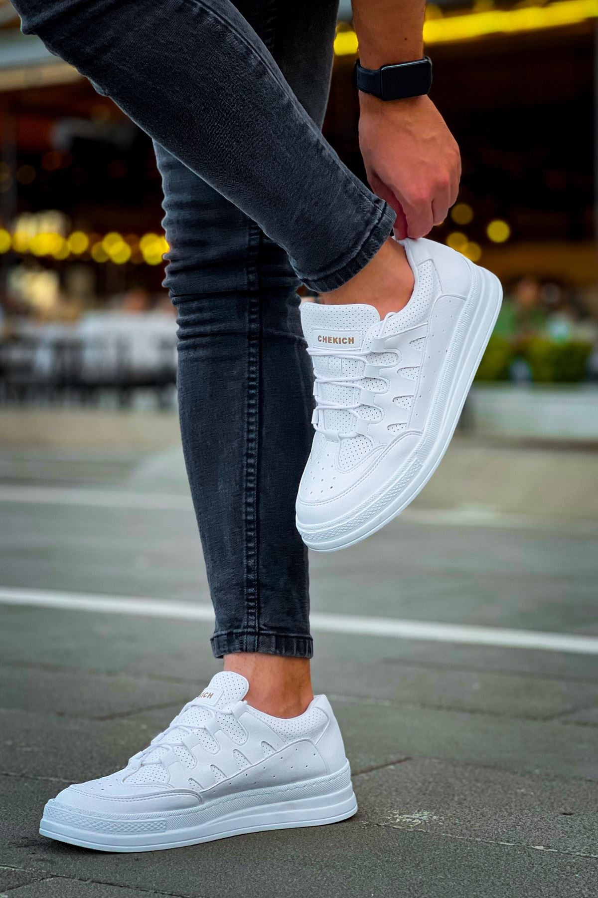 CH040 Men's Unisex Orthopedics Full White Casual Sneaker Sports Shoes - STREETMODE™