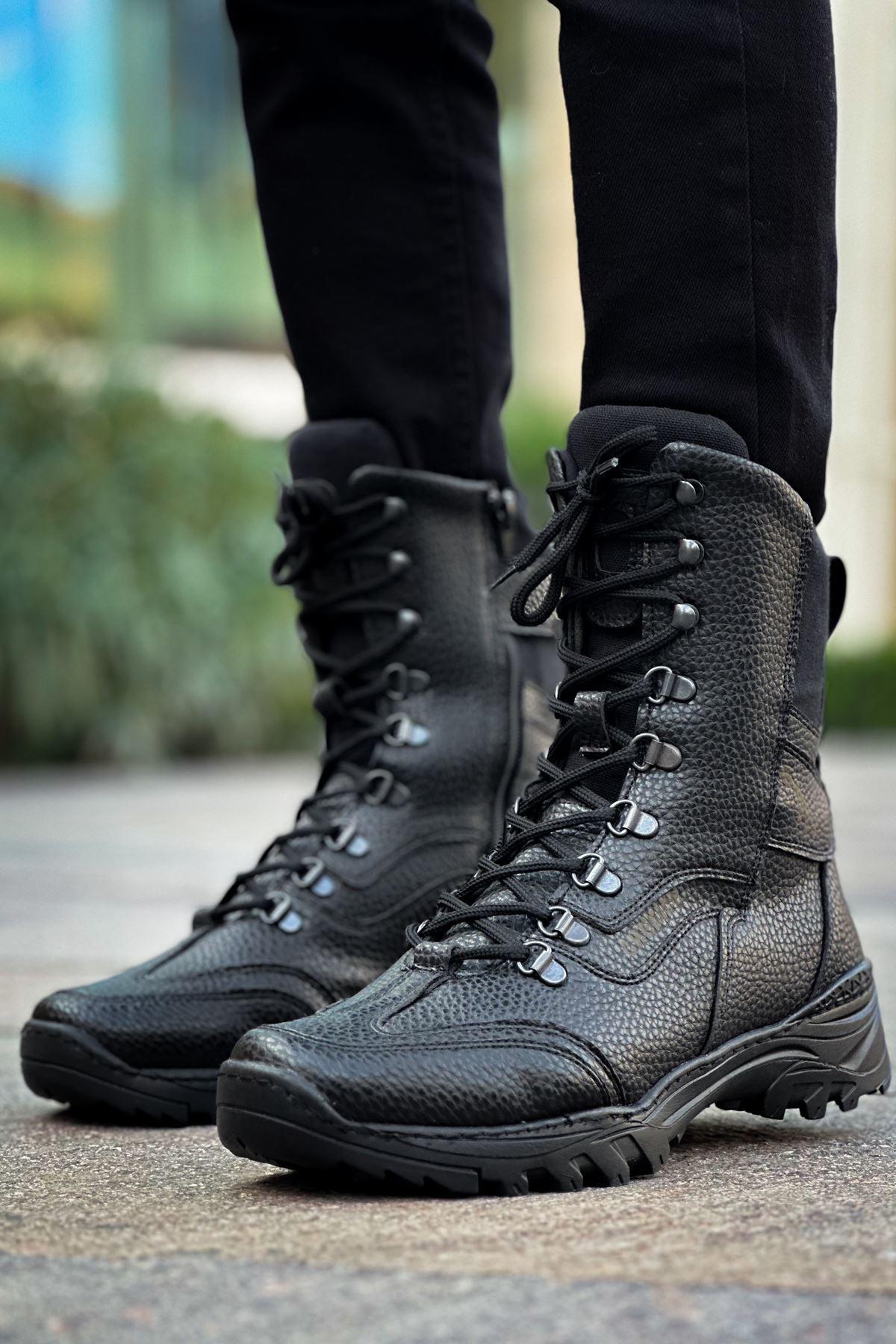 CH051 Men's Black Casual Sneaker Sports Boots - STREETMODE™