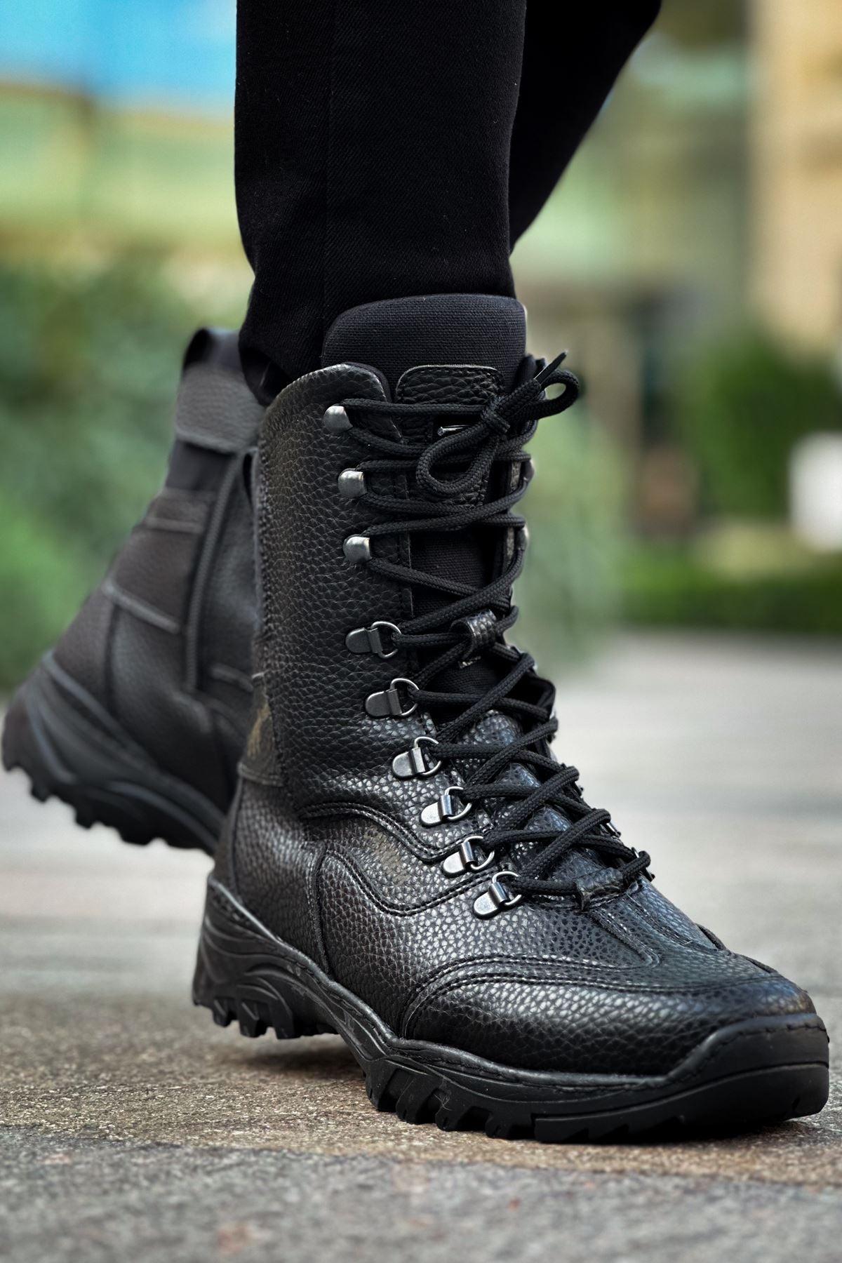 CH051 Men's Black Casual Sneaker Sports Boots - STREETMODE™