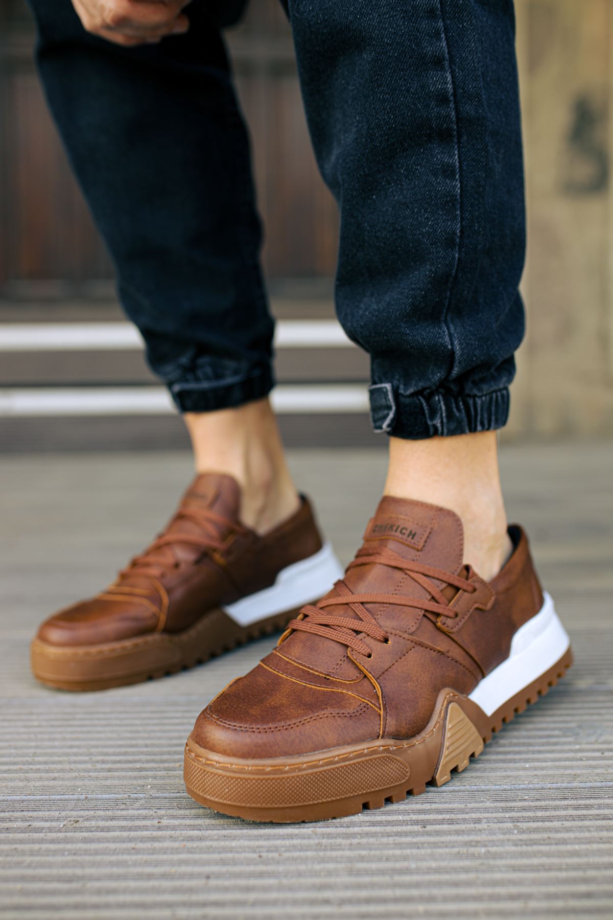 CH067 TBT Men's Sneaker Shoes BROWN - STREETMODE™