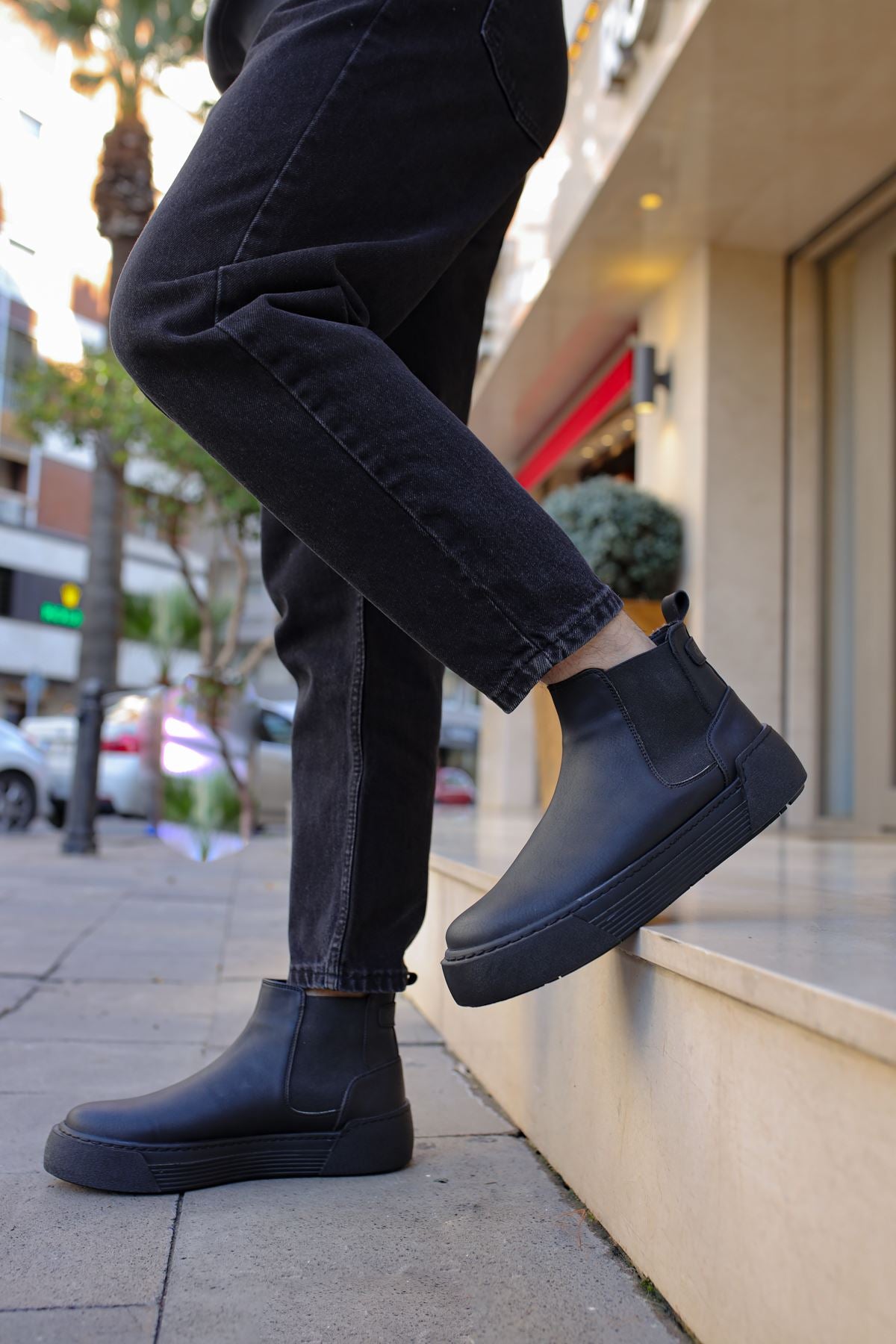 CH069 Men's Boots BLACK - STREETMODE™
