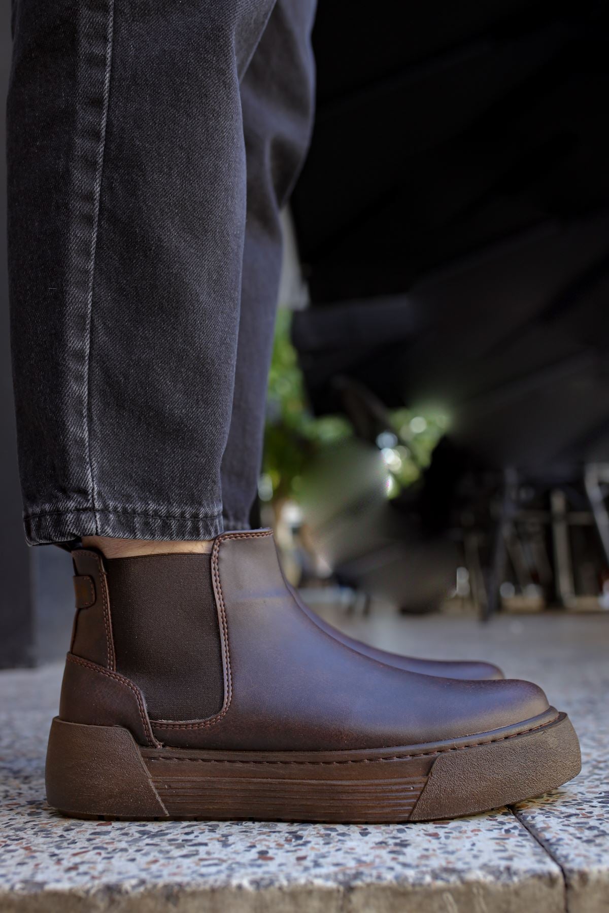 CH069 Men's Boots BROWN - STREETMODE™