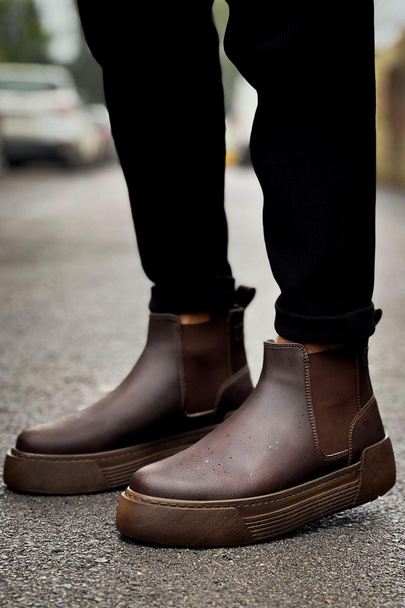 CH069 Men's Boots BROWN - STREETMODE™