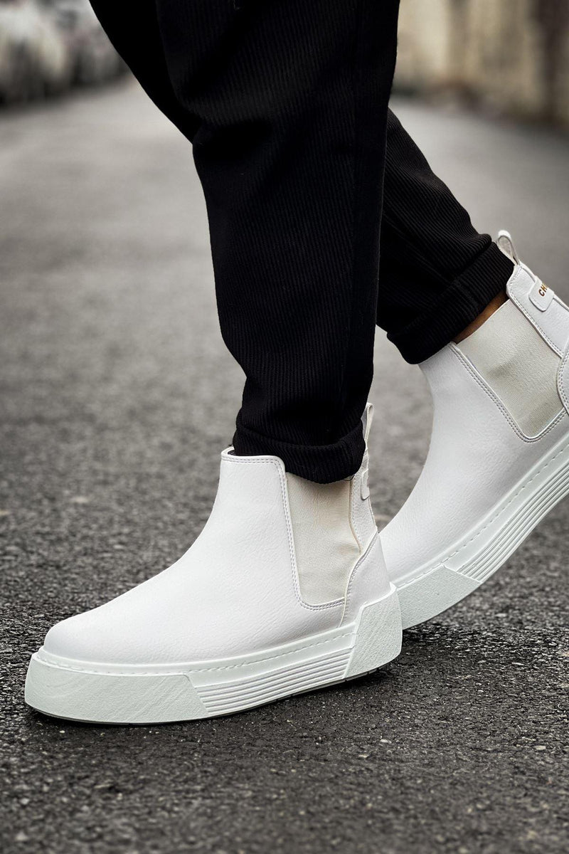 CH069 Men's Boots WHITE - STREETMODE™