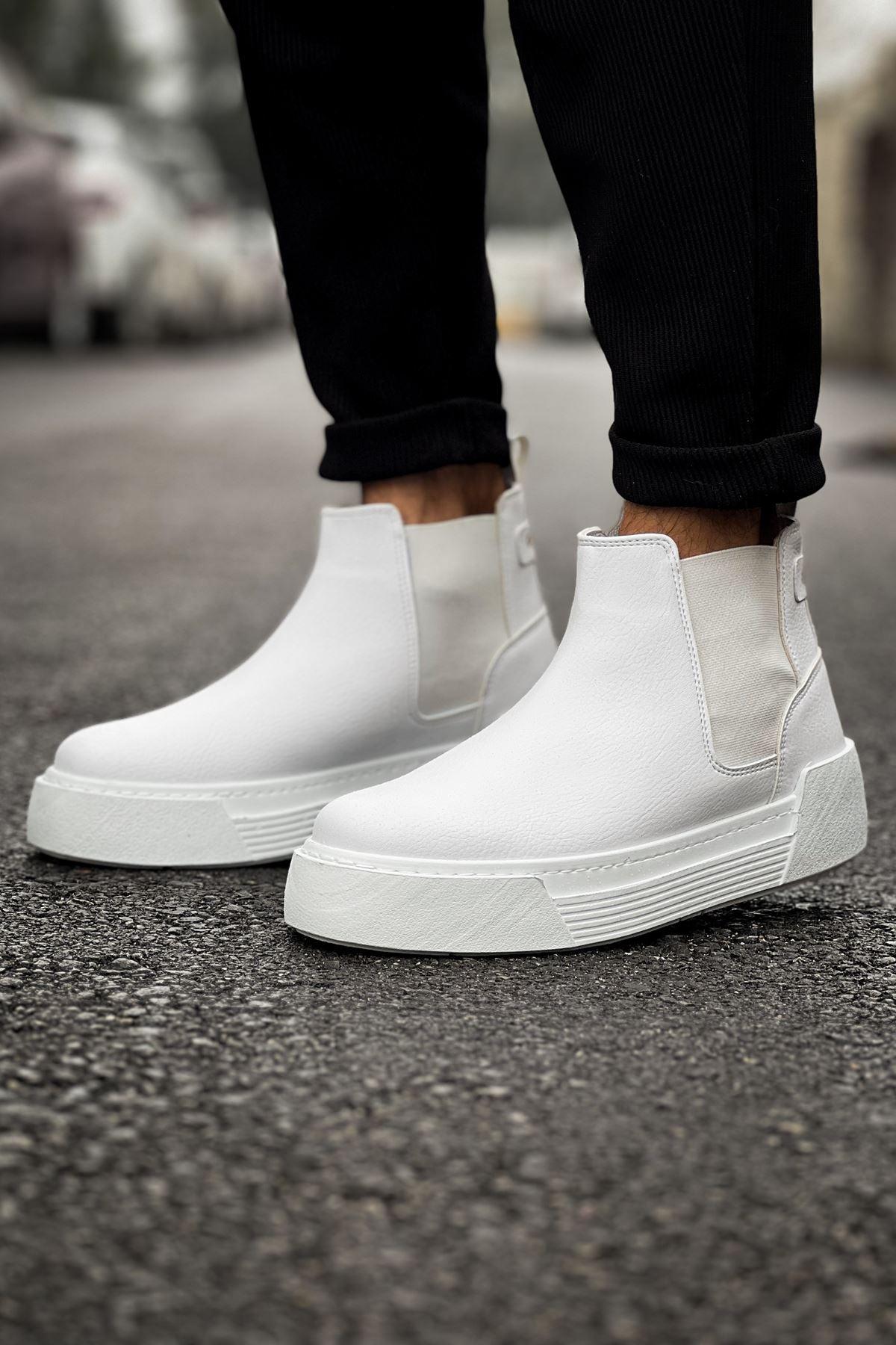 CH069 Men's Boots WHITE - STREETMODE™