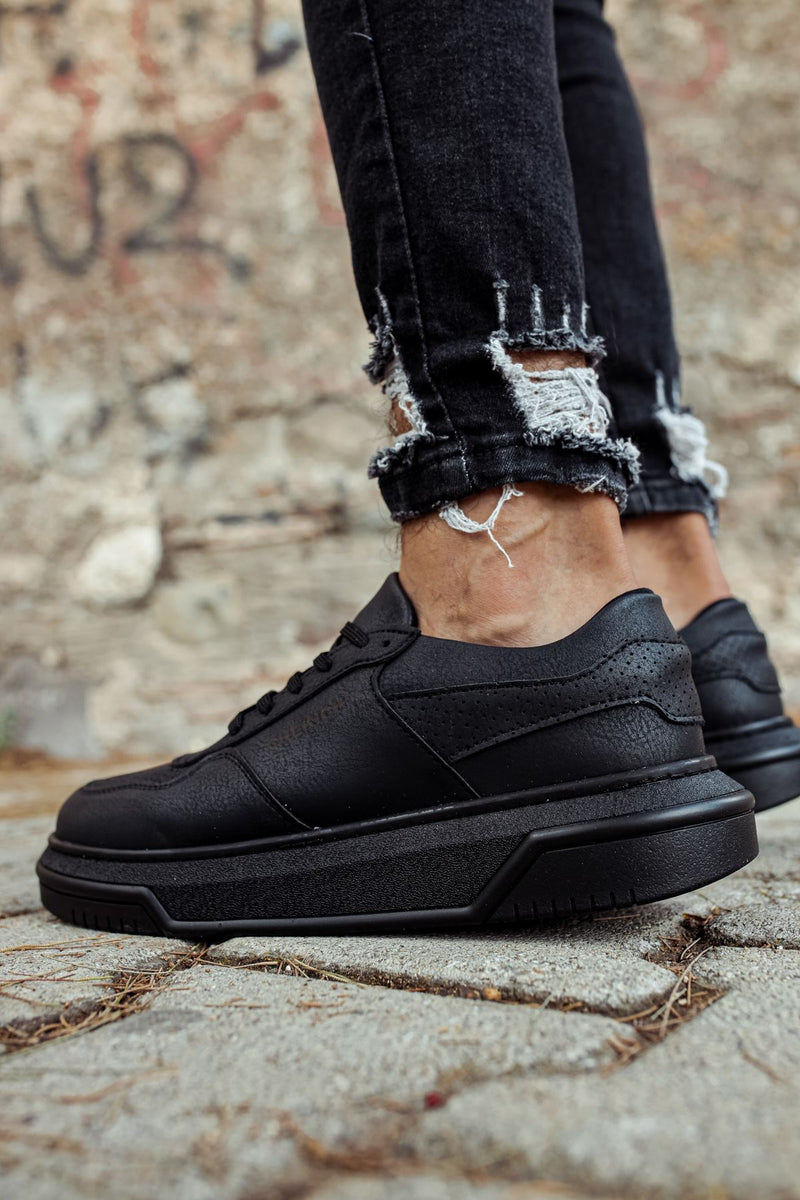 CH075 Black Sole Men's Unisex Sneaker Shoes - STREETMODE™