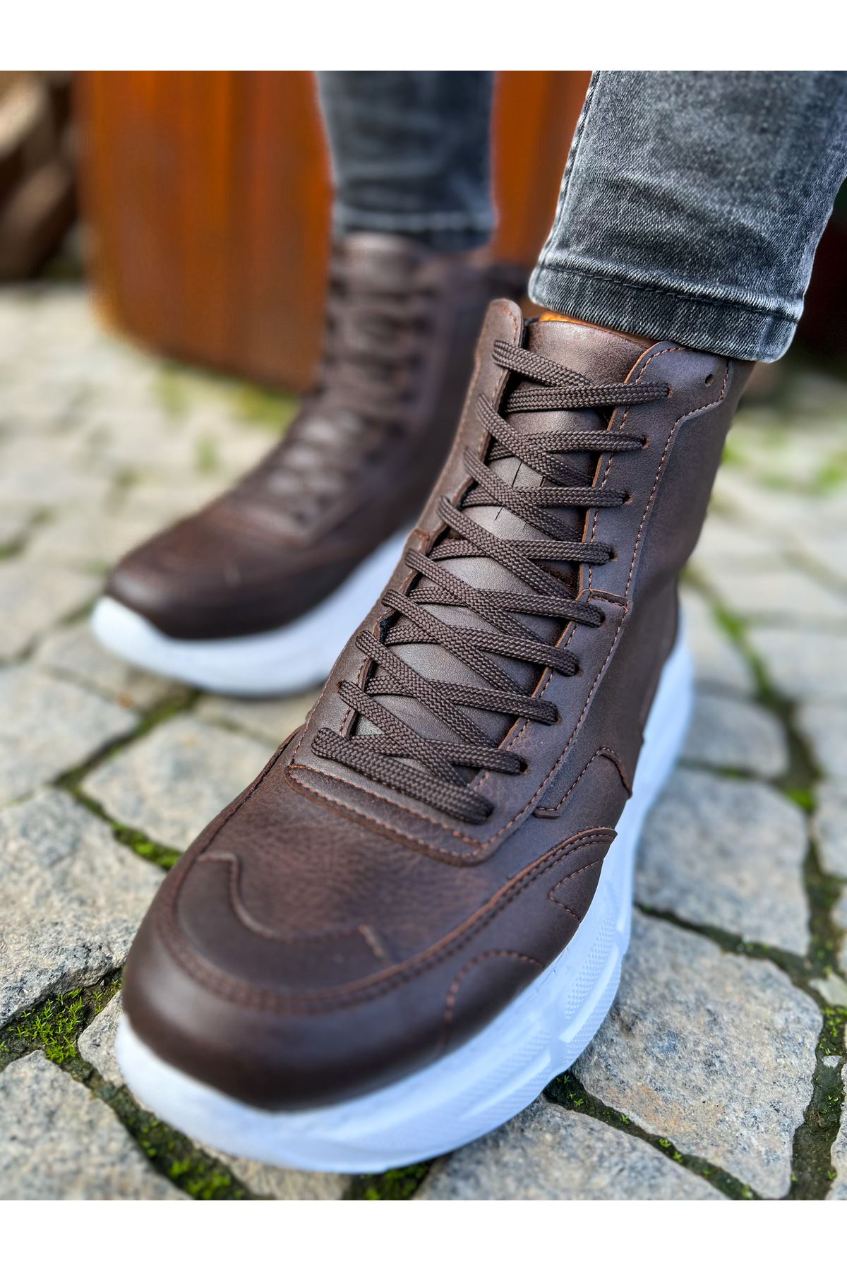 CH077 BT Men's Sports Boots BROWN - STREETMODE™