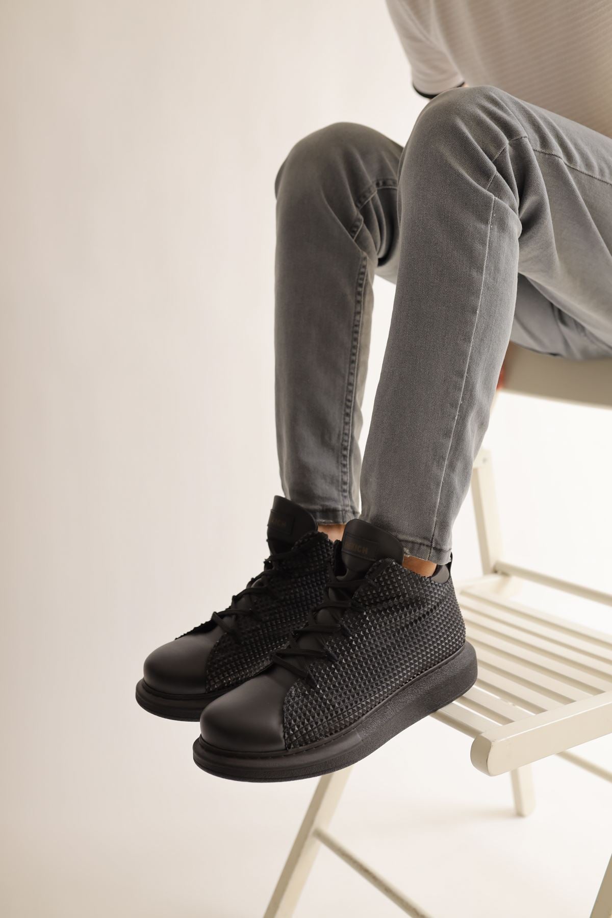 CH111 men's shoes sneakers Garni Black /Black - STREETMODE™