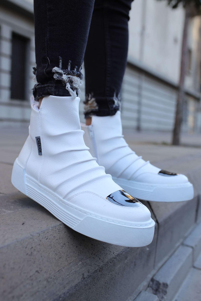 CH113 BT Men's-Unisex Boots WHITE - STREETMODE™