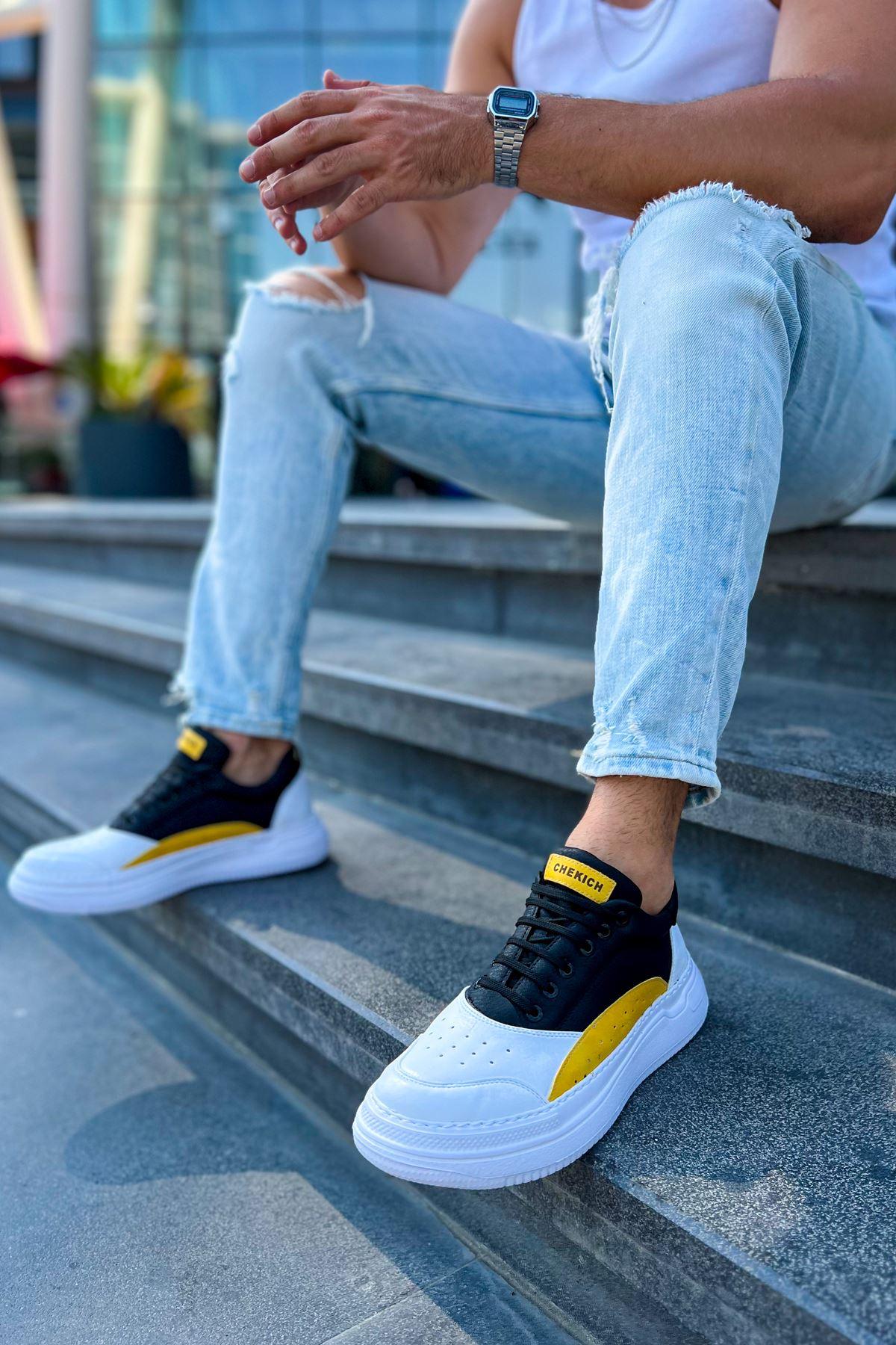 CH115 WS Men's Shoes WHITE / YELLOW / BLACK - STREETMODE™