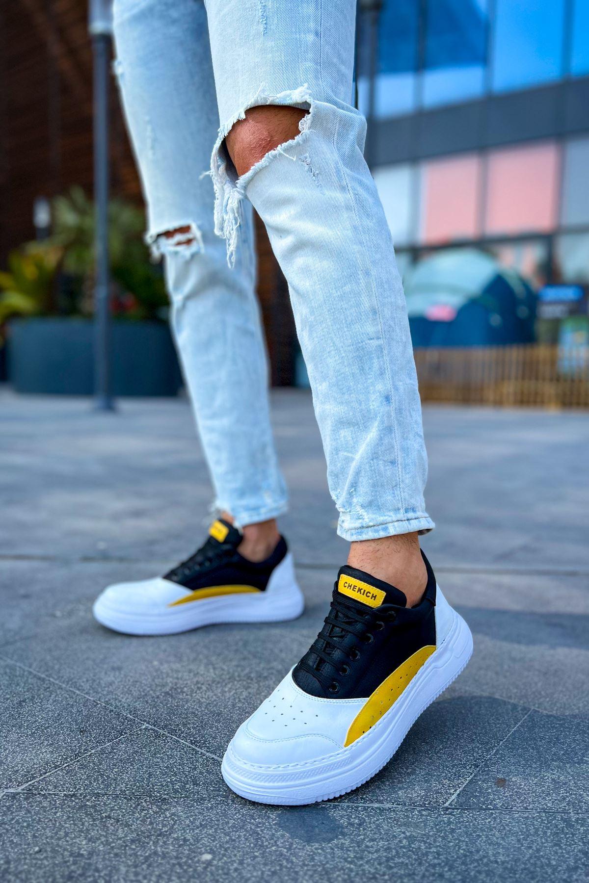 CH115 WS Men's Shoes WHITE / YELLOW / BLACK - STREETMODE™