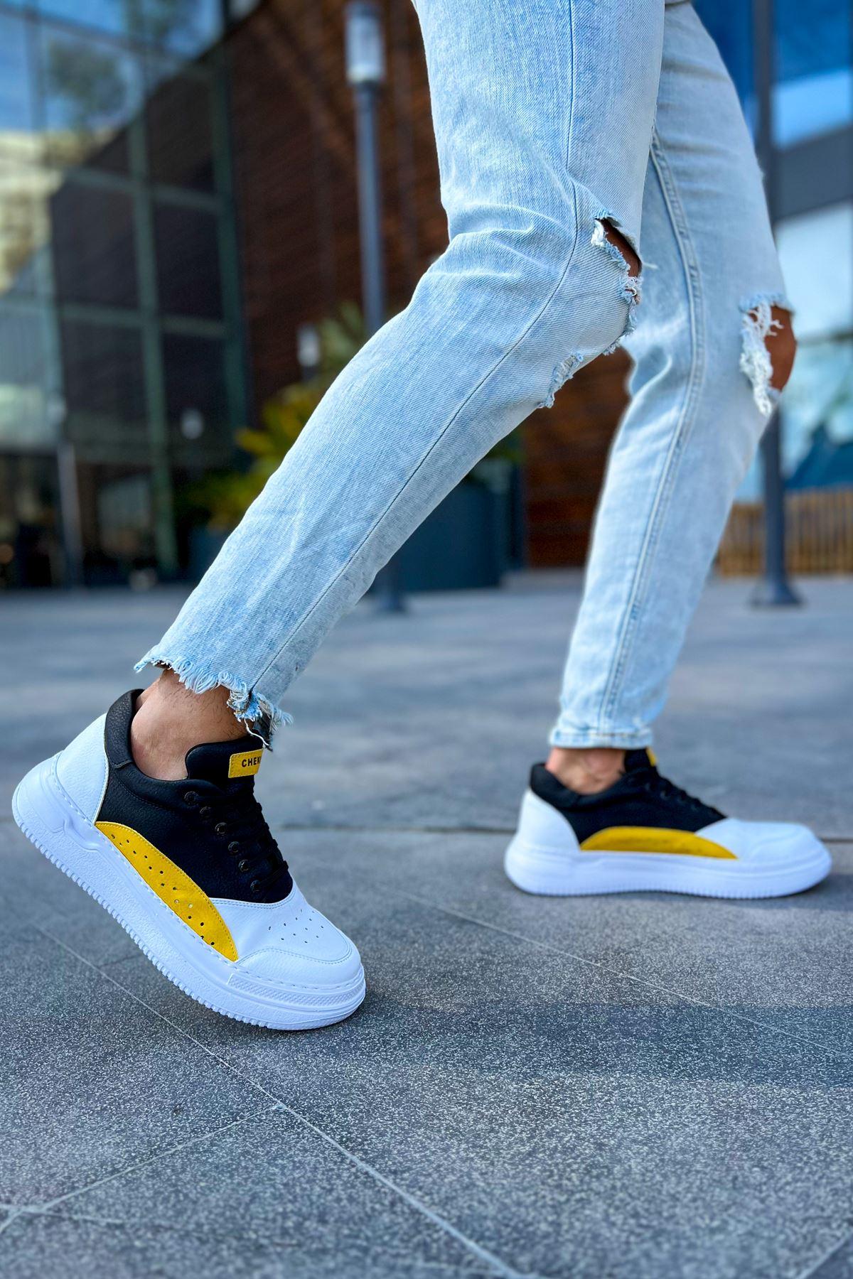 CH115 WS Men's Shoes WHITE / YELLOW / BLACK - STREETMODE™