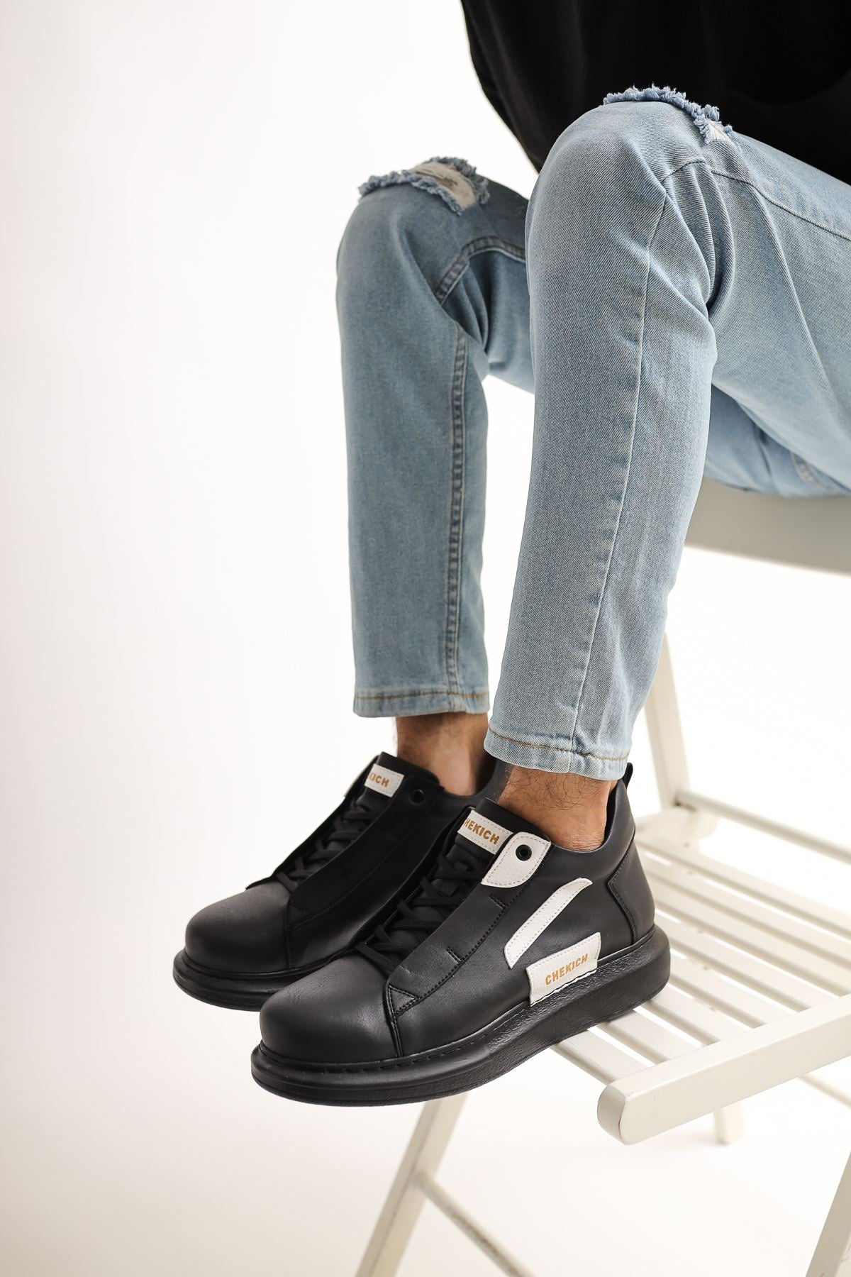 CH131 men's shoes sneakers Garni ST BLACK/WHITE - STREETMODE™
