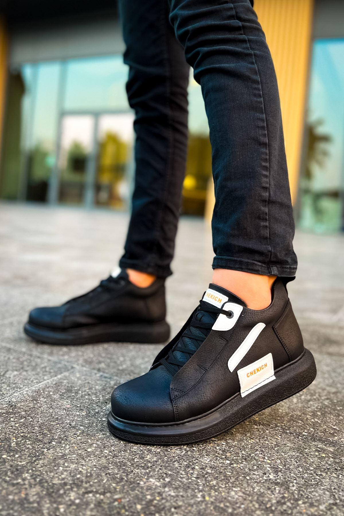 CH131 men's shoes sneakers Garni ST BLACK/WHITE - STREETMODE™