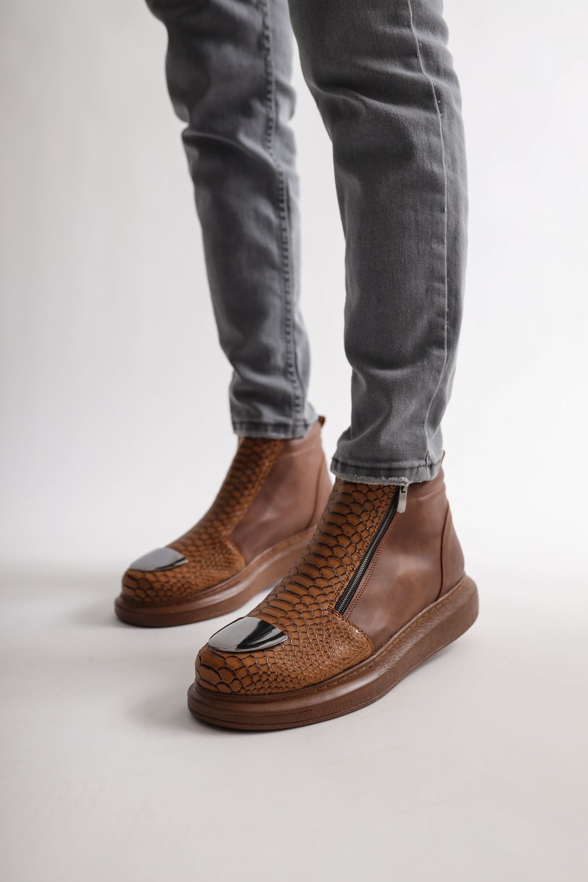 CH133 GRT Coccodrillo Men's Boots Brown - STREETMODE™
