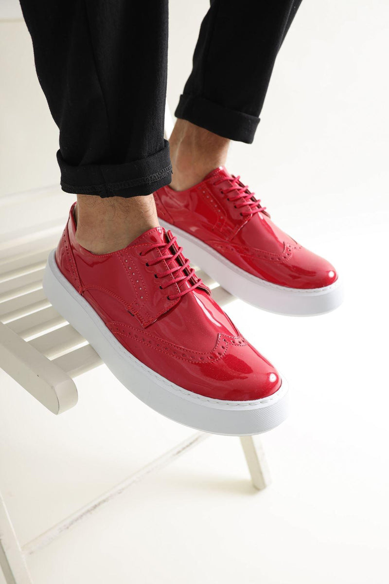 CH149 BT Patent Leather Men's Sneaker Casual Shoes - STREETMODE™