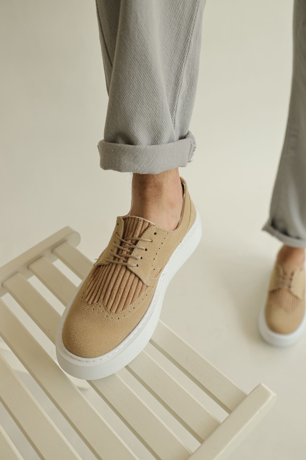 CH149 Suede Men's Shoes SAND - STREETMODE™