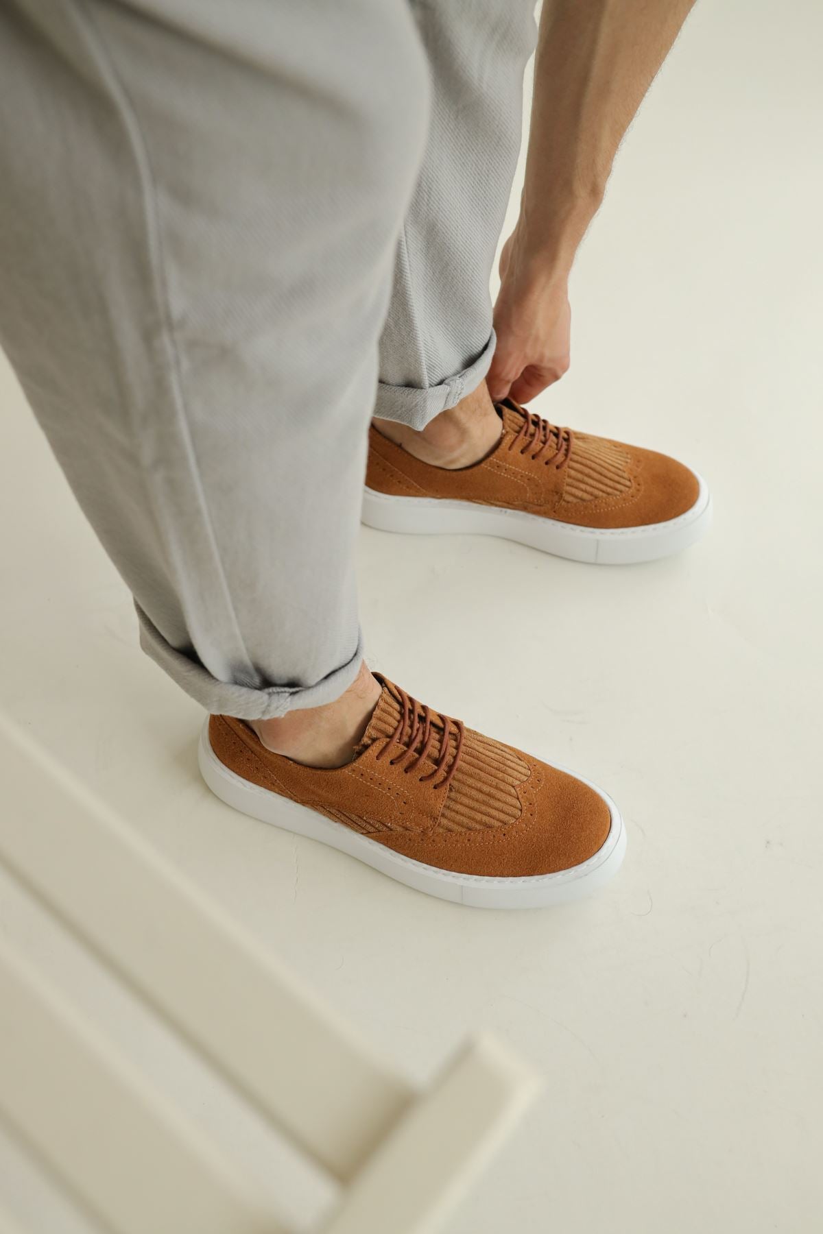 CH149 Suede Men's Shoes TAN - STREETMODE™