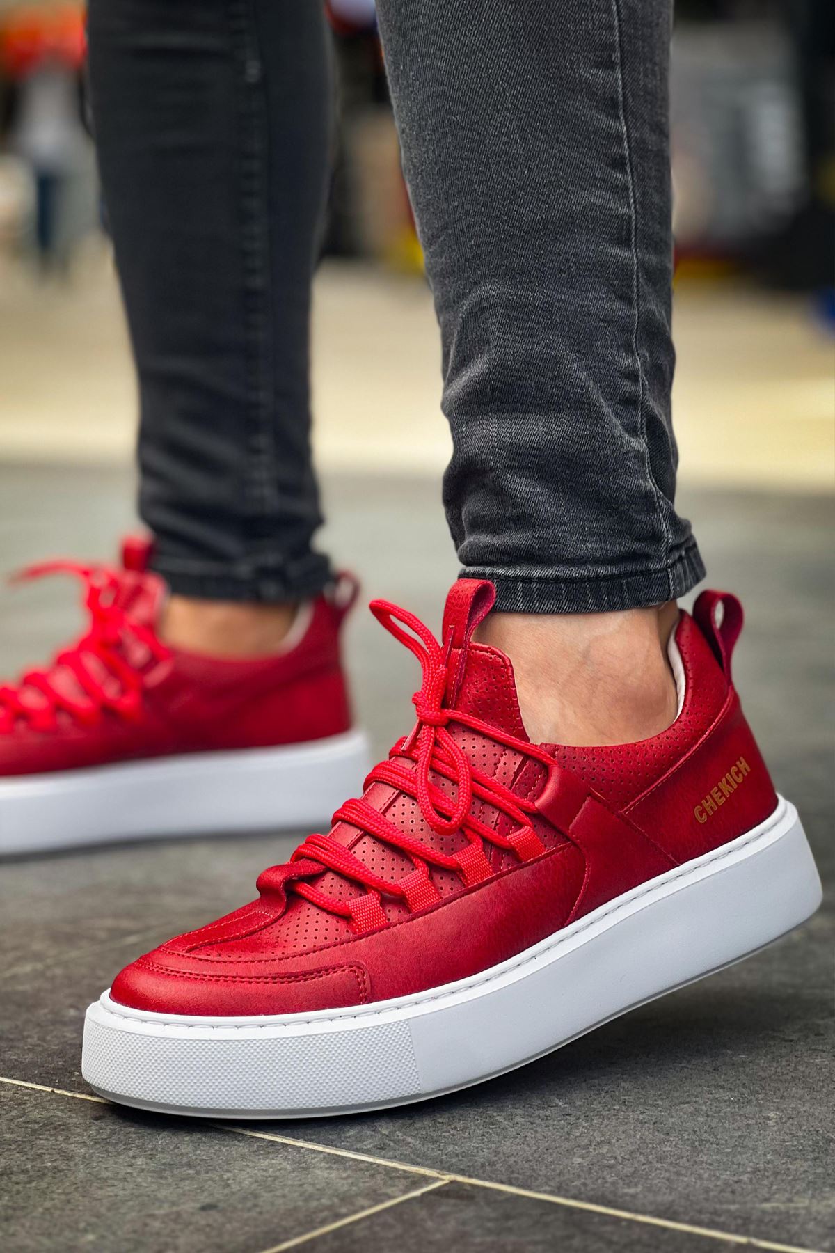 CH159 CBT Saturn Men's Sneaker Shoes RED - STREETMODE™