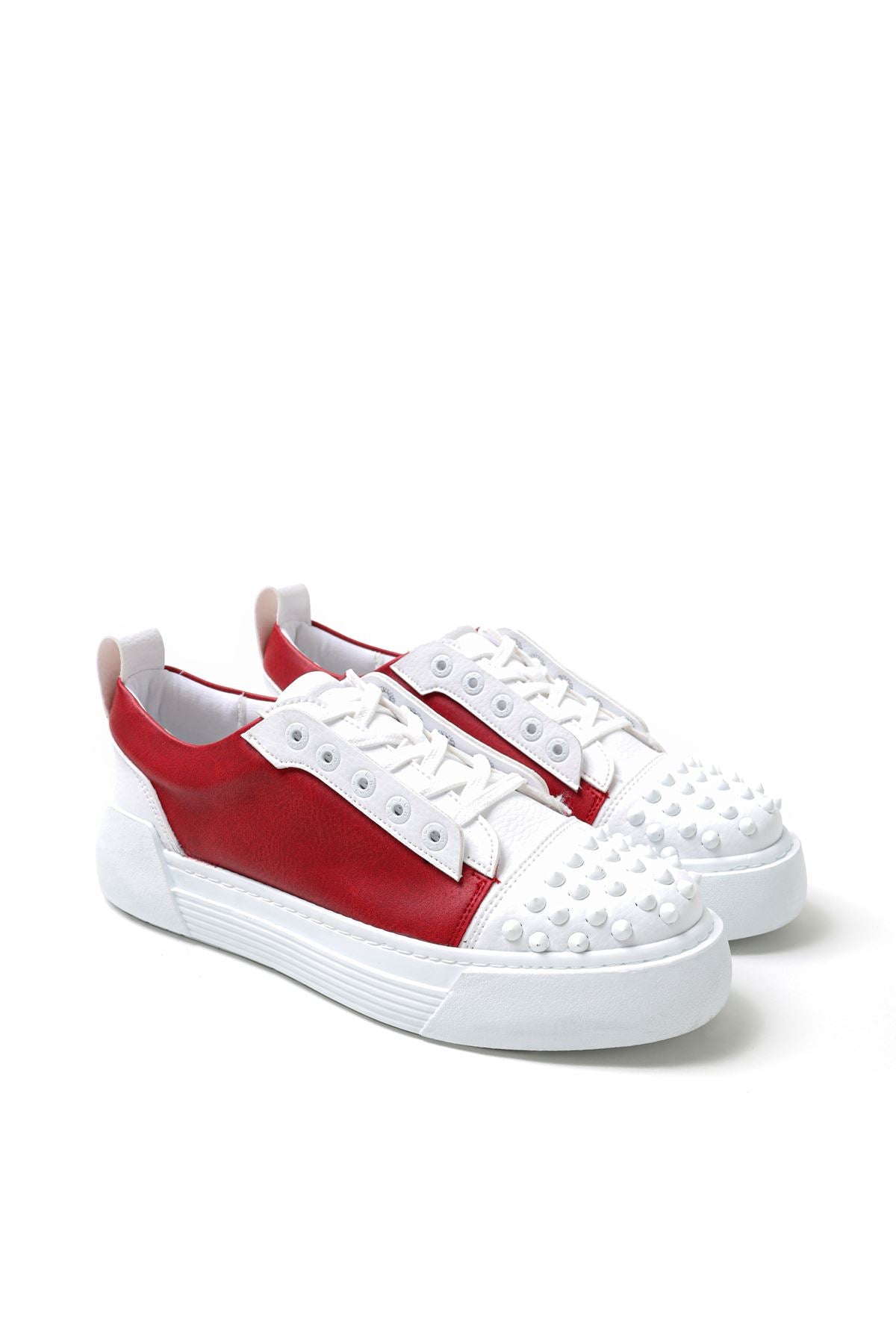 CH169 BT Men's Shoes WHITE / RED - STREETMODE™