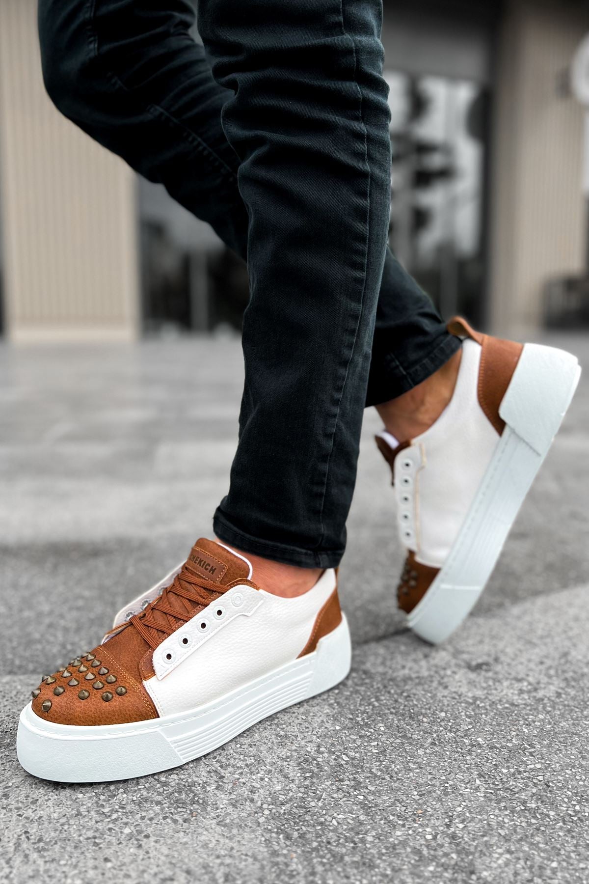 CH169 CBT Thorn Men's Sneakers Shoes BROWN/WHITE - STREETMODE™