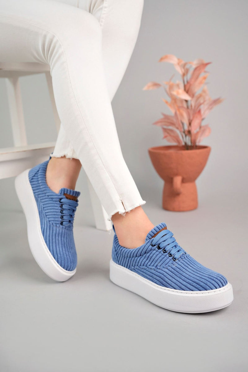 CH173 CBT Velluto Women's Shoes BLUE - STREETMODE™