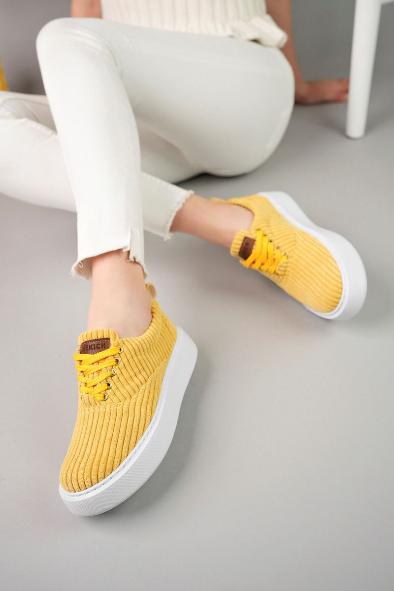 CH173 CBT Velluto Women's Shoes YELLOW - STREETMODE™