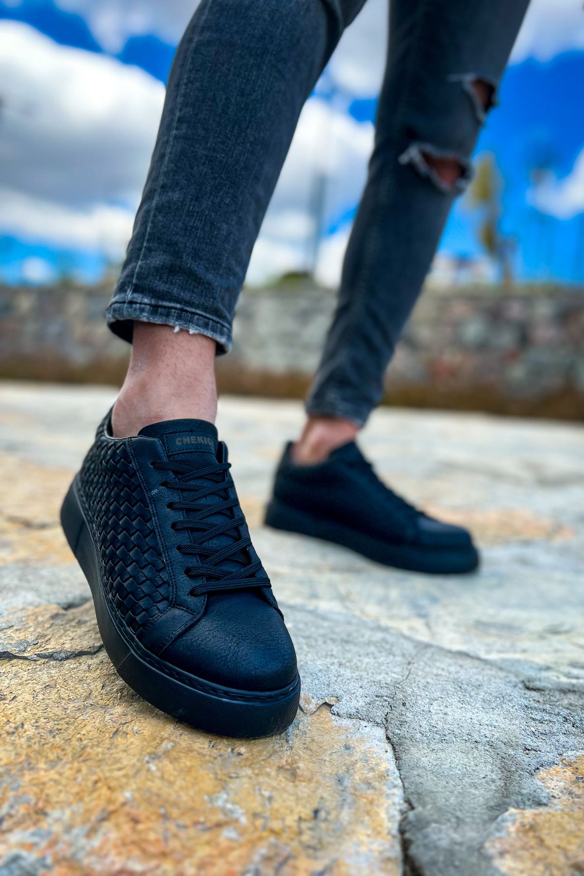 CH203 OST Maglieria Men's Sneakers Shoes BLACK - STREETMODE™