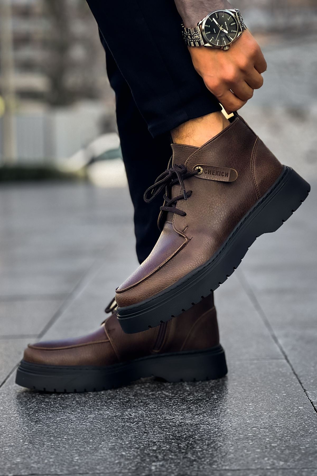 CH213 CBT Bryggen Men's Boots BROWN - STREETMODE™