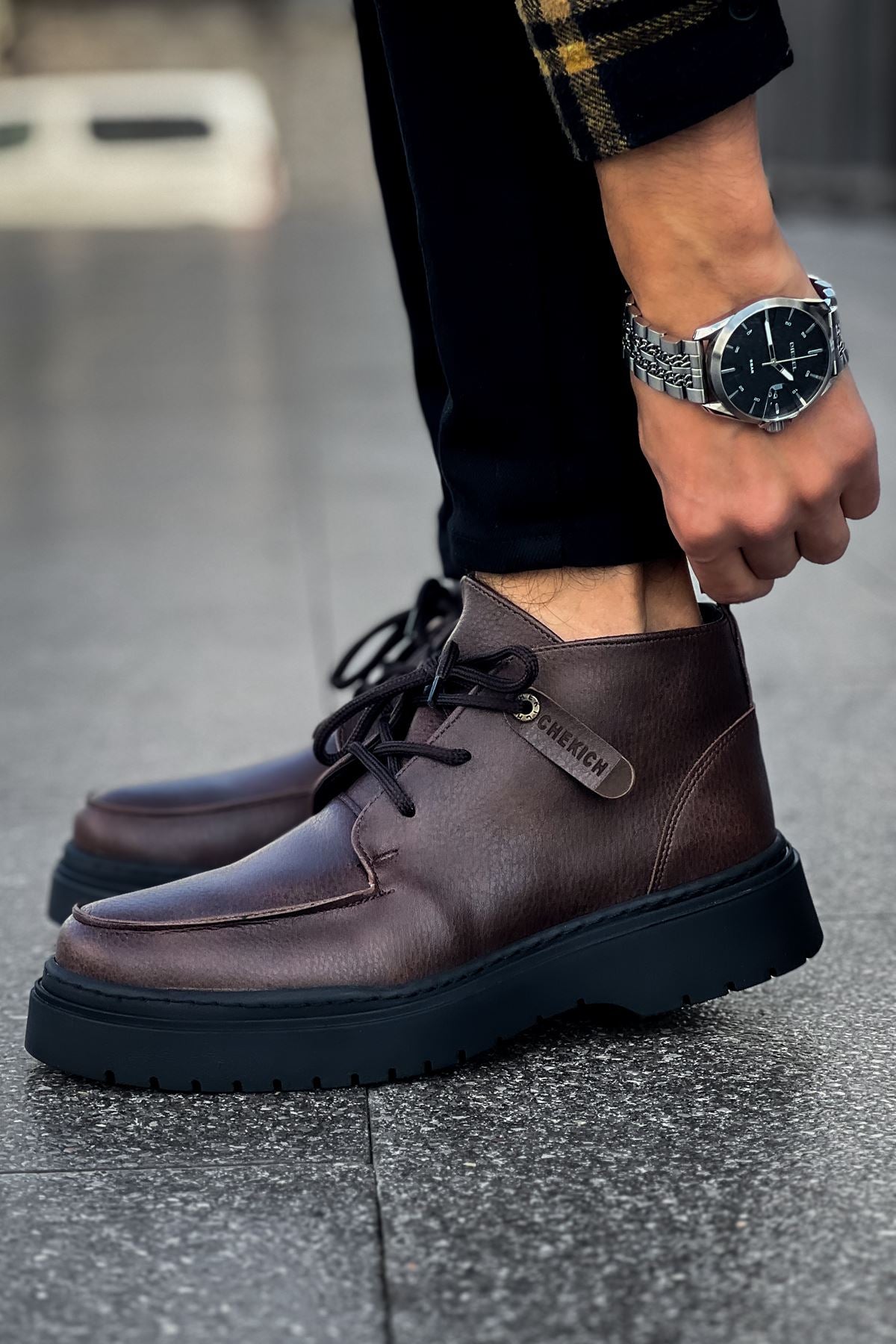 CH213 CBT Bryggen Men's Boots BROWN - STREETMODE™