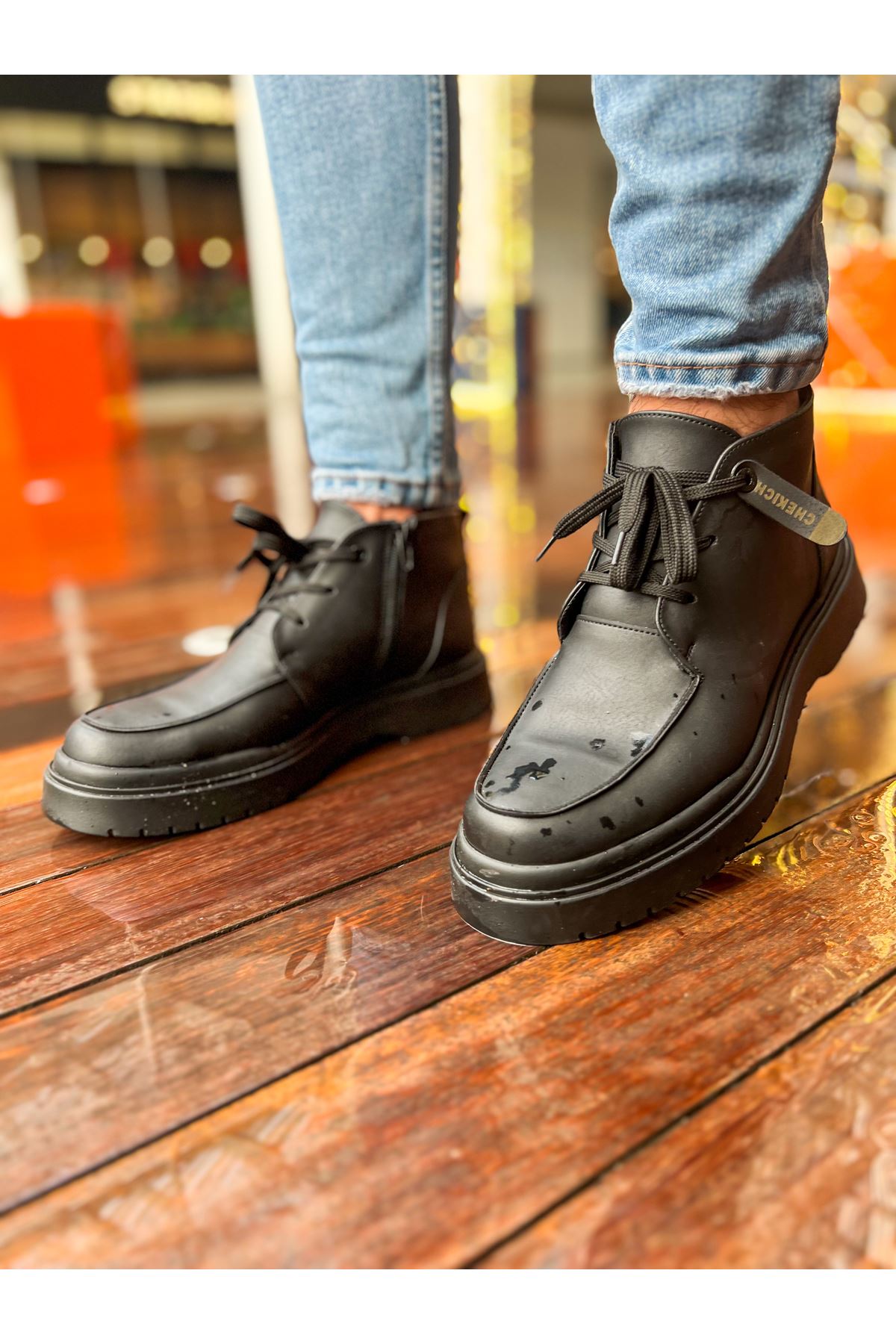 CH213 Men's Boots BLACK - STREETMODE™